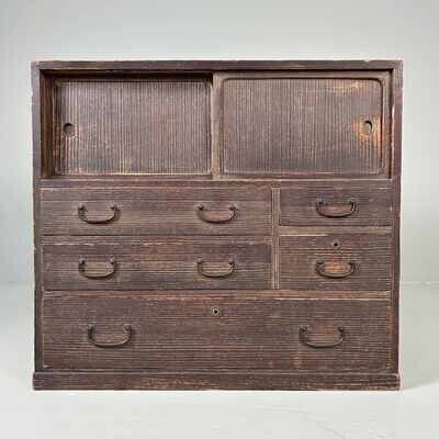 Traditional Japanese Tansu, Storage Cabinet, Taishō Period.