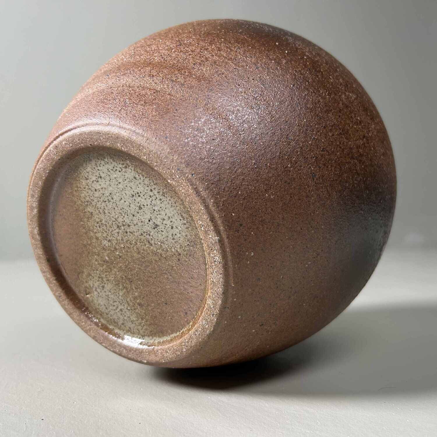 Shigaraki Yaki Ikebana Flower Vase, Akiyama, Japan.