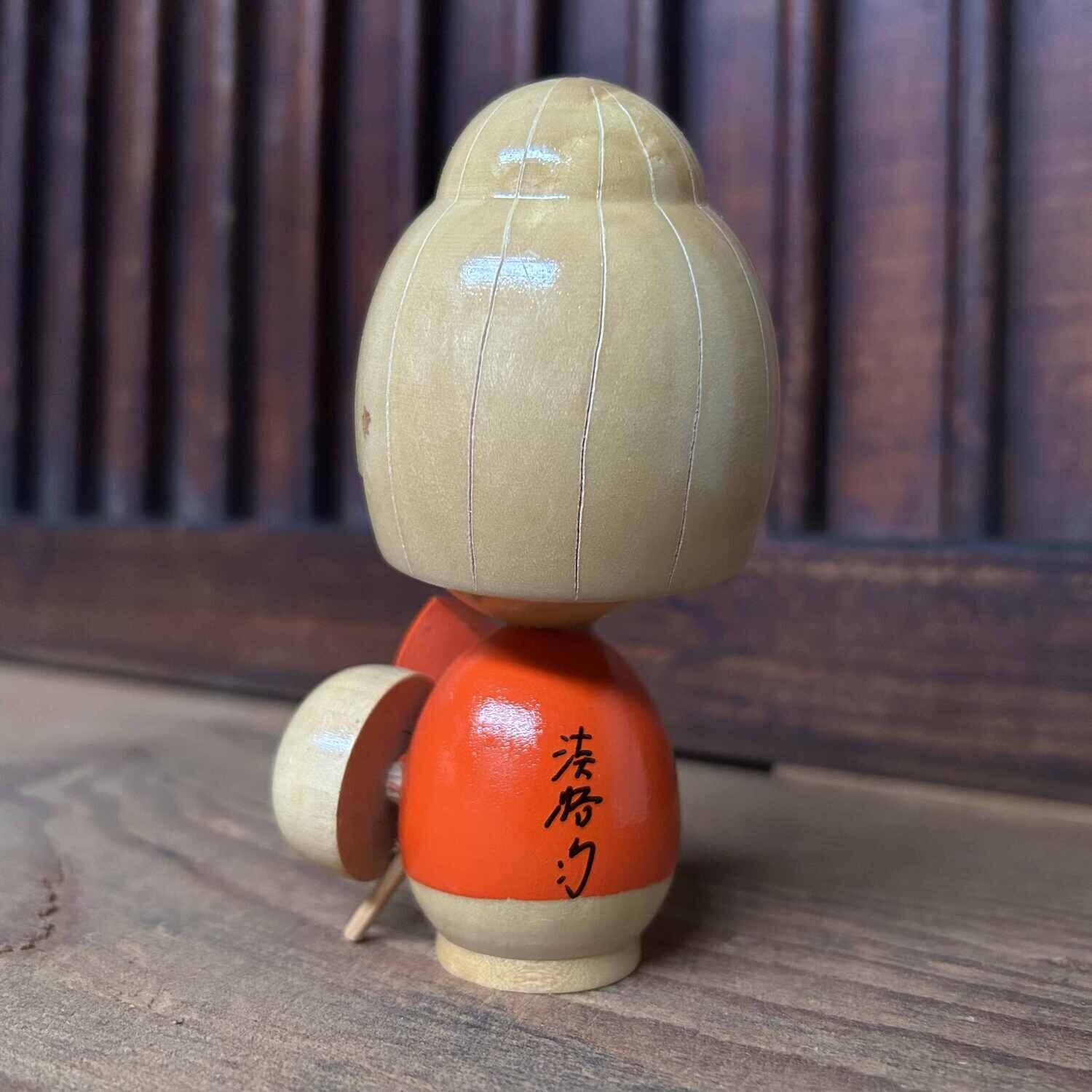 Kawaii Vintage Kokeshi door Ishida Waichi, Japan.