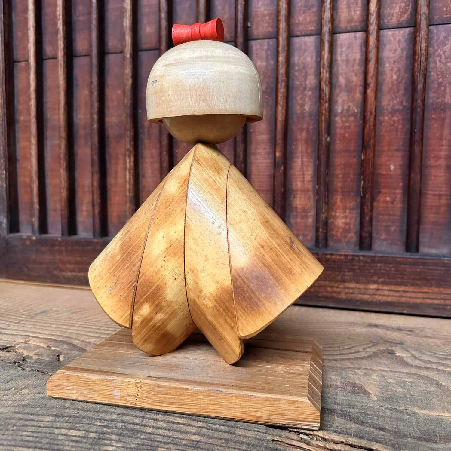 Vintage Bamboo Doll Kokeshi, Japan.