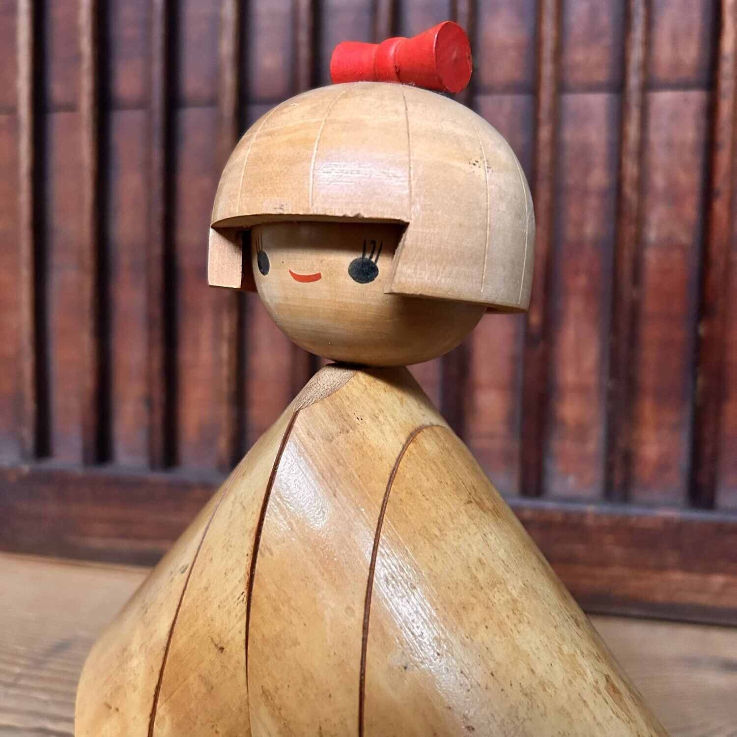 Vintage Bamboo Doll Kokeshi, Japan.