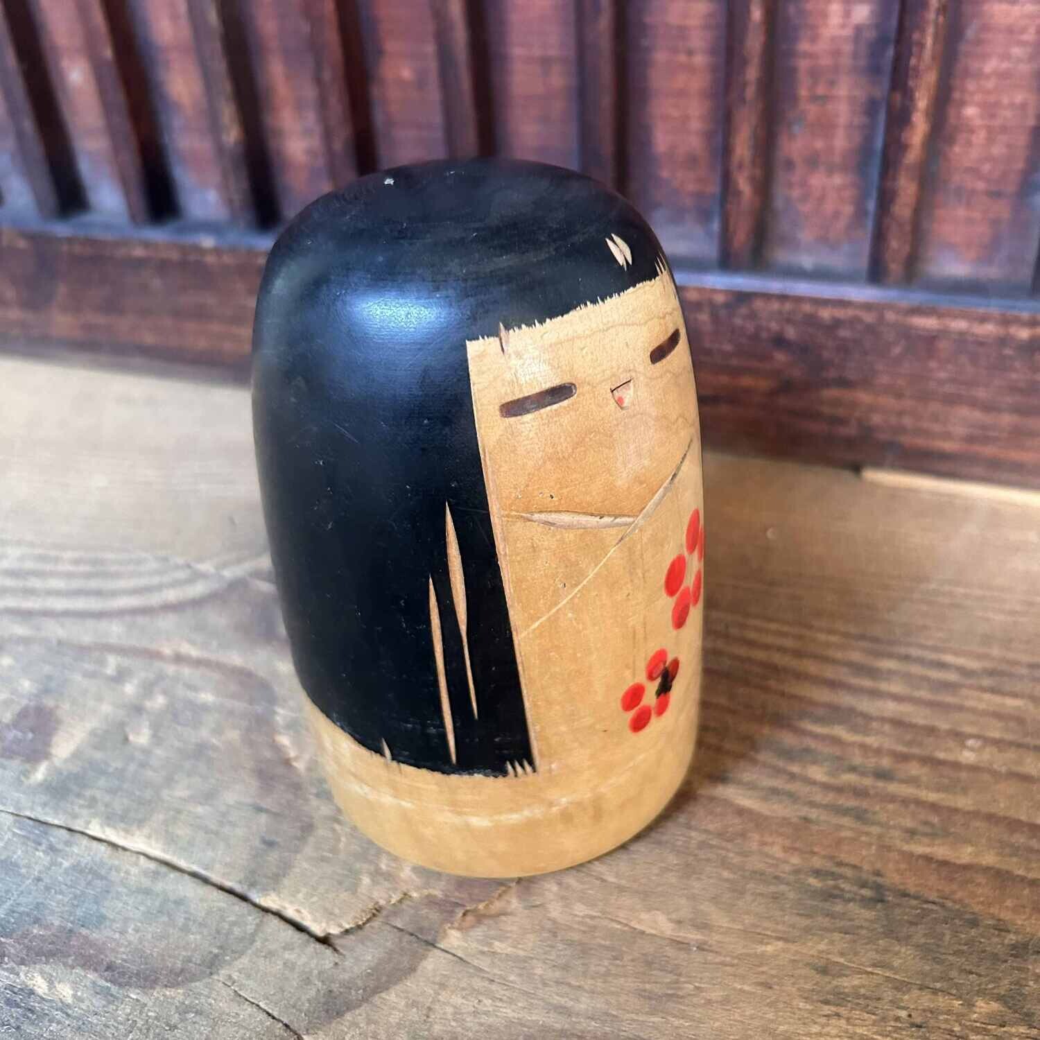 Vintage Sosaku Kokeshi door Sanpei Yamanaka, Japan.