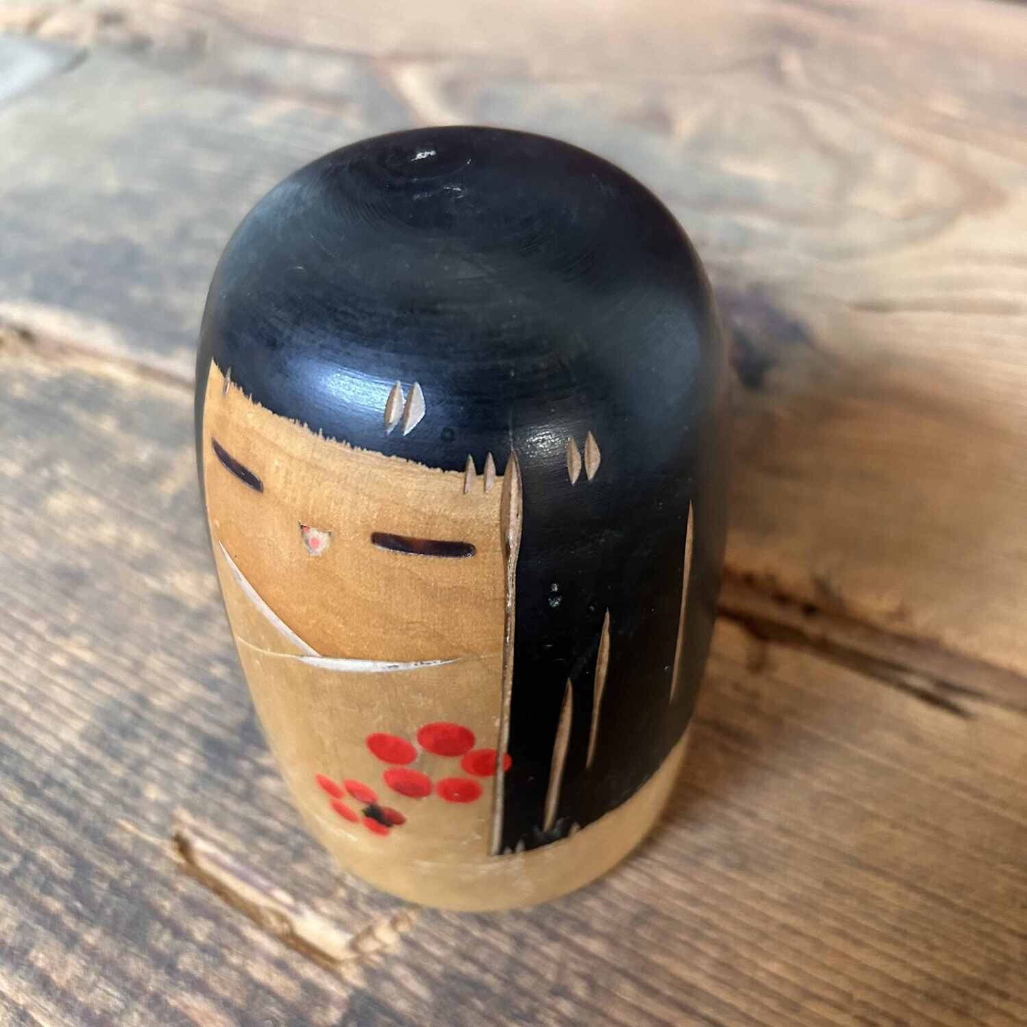 Vintage Sosaku Kokeshi door Sanpei Yamanaka, Japan.