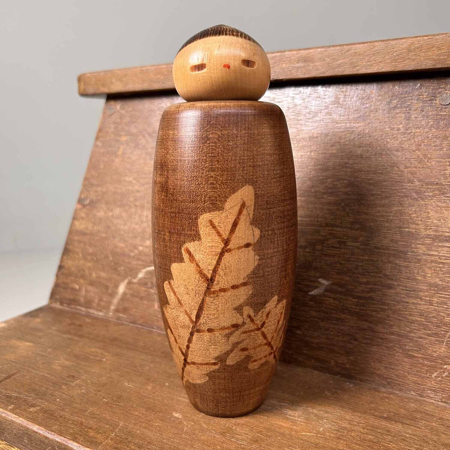 Vintage Sosaku Kokeshi door Sanpei Yamanaka, Japan.