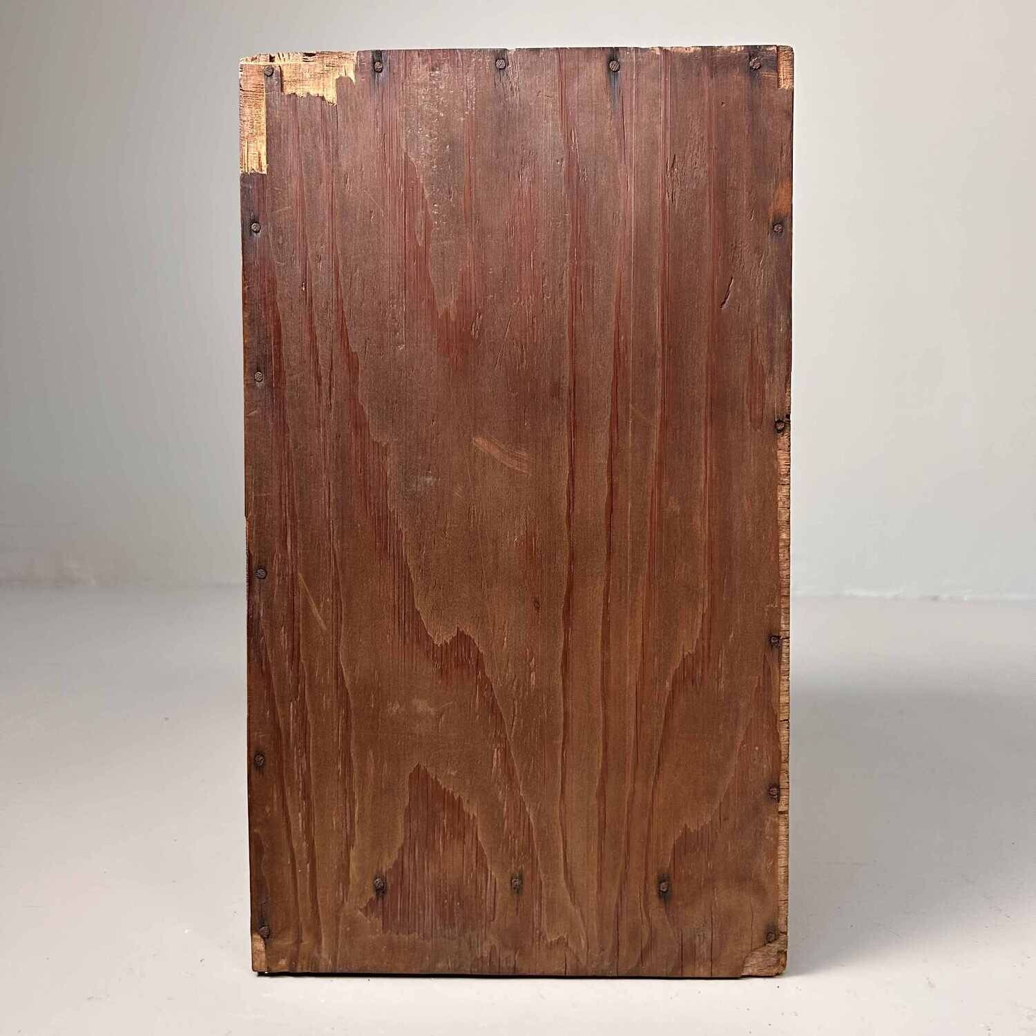 Antique Japanese Wooden Drawer Cabinet, 1920s-1930s.