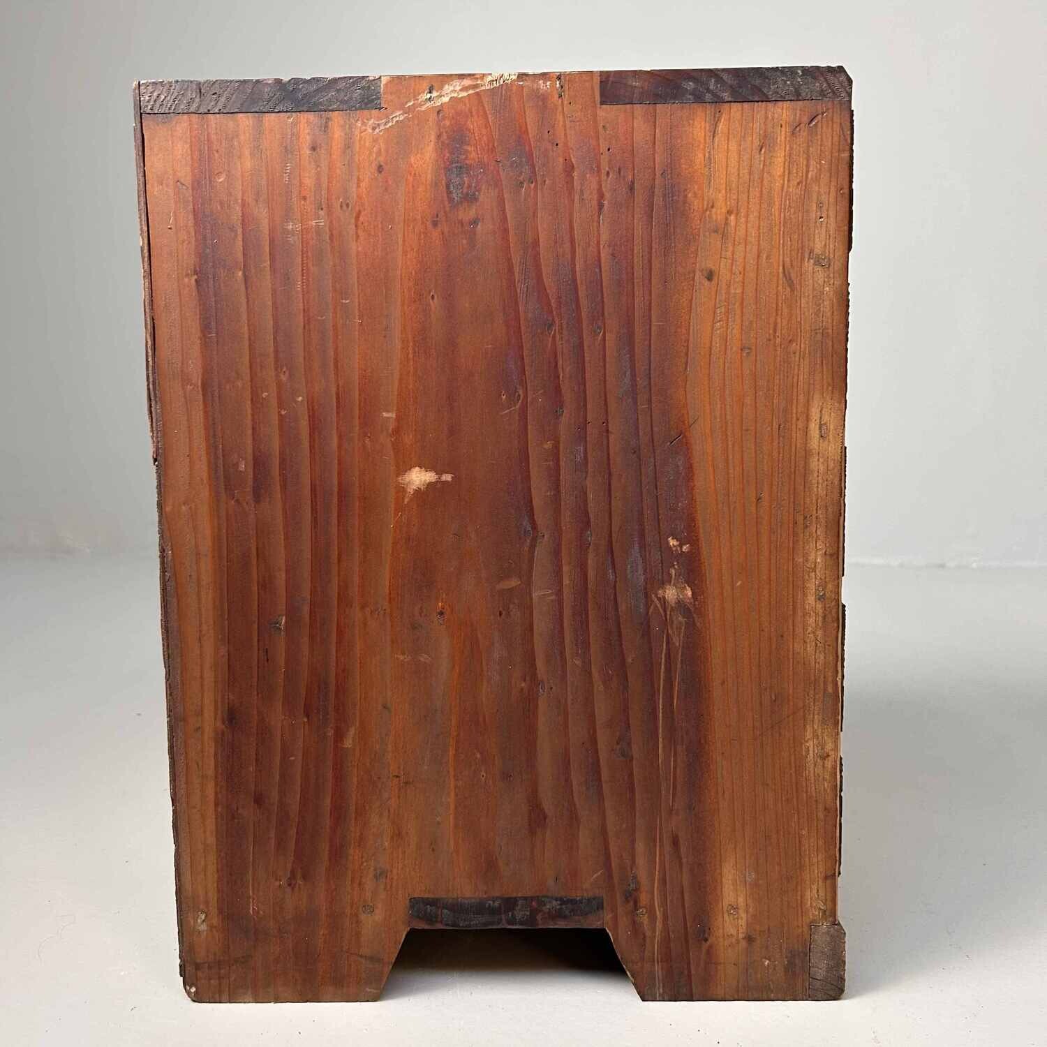 Antique Japanese Wooden Drawer Cabinet, 1920s-1930s.