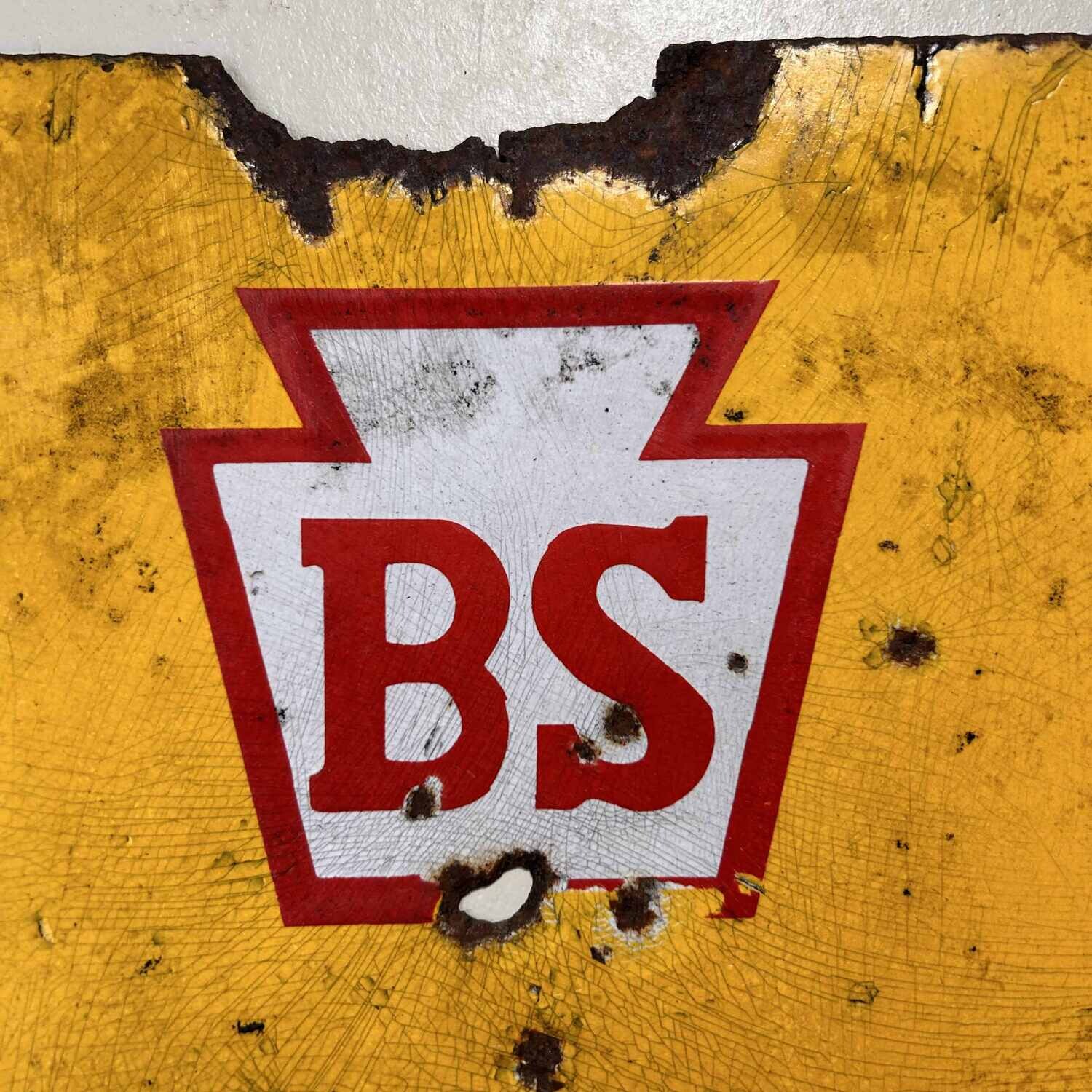 Vintage Enamel Advertising Sign 'Bridgestone Bicycles', 1940s, Japan.