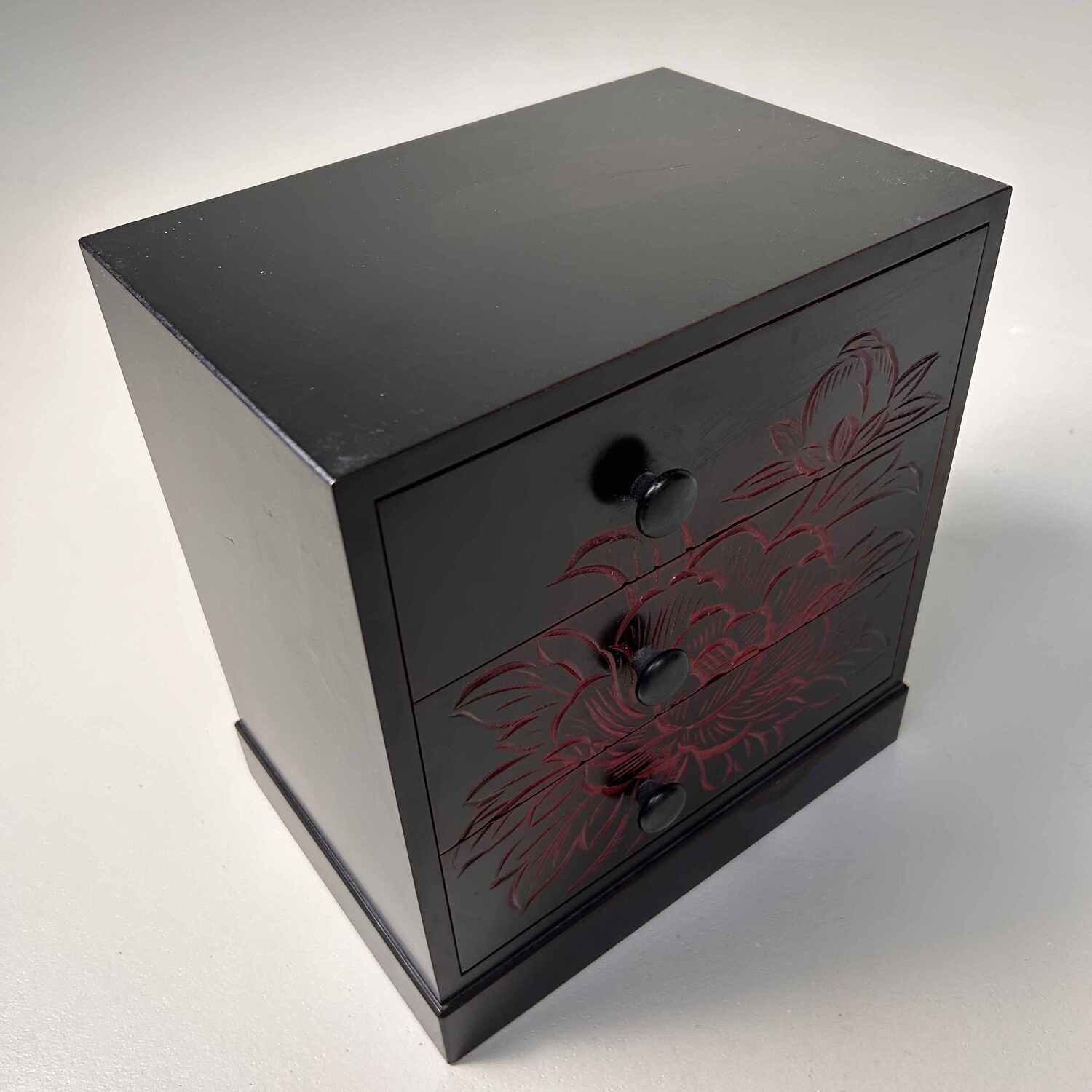 Vintage Haribako Sewing Box, 1980s, Japan.