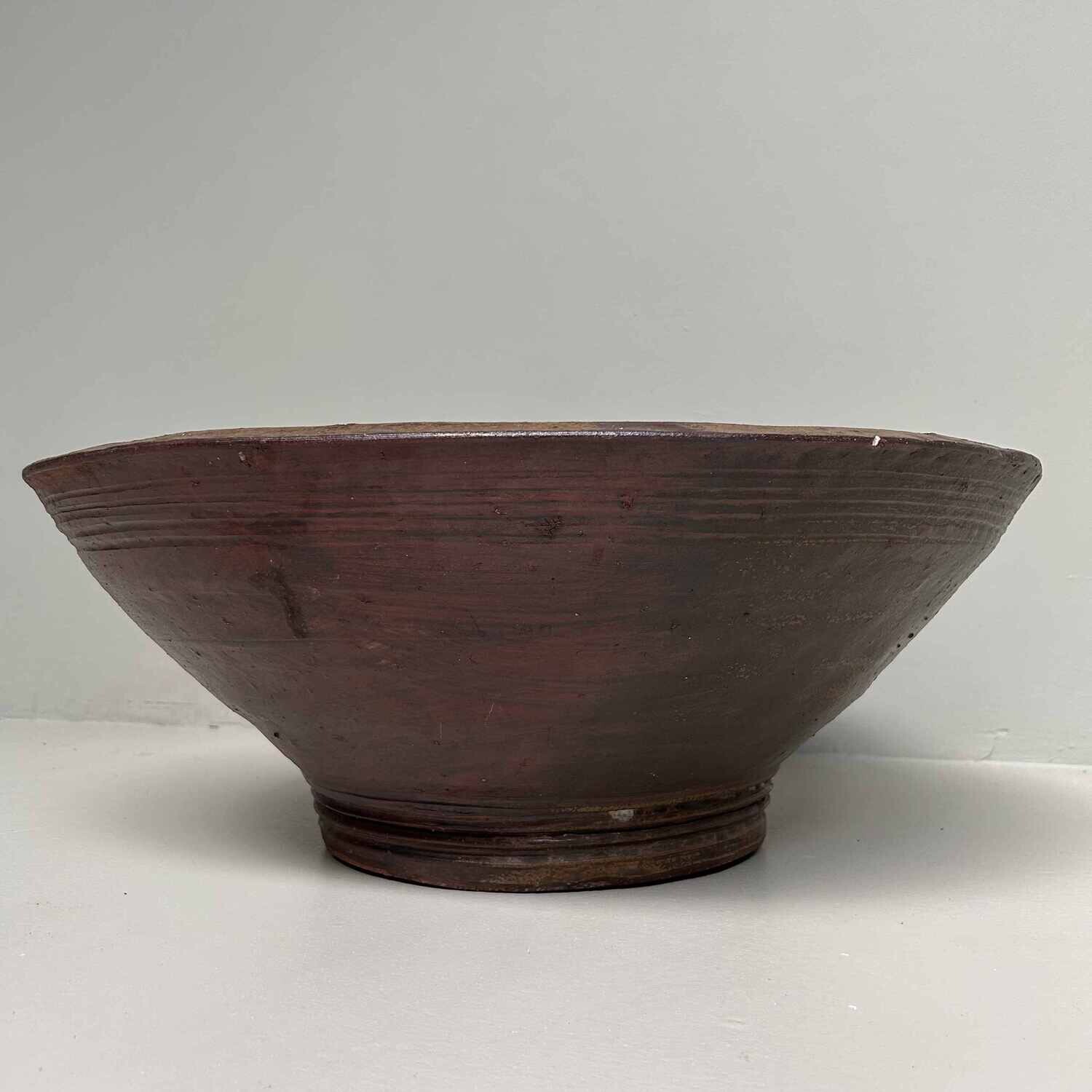 Large Organic Ikebana Planter, Bizen Pottery, Japan.