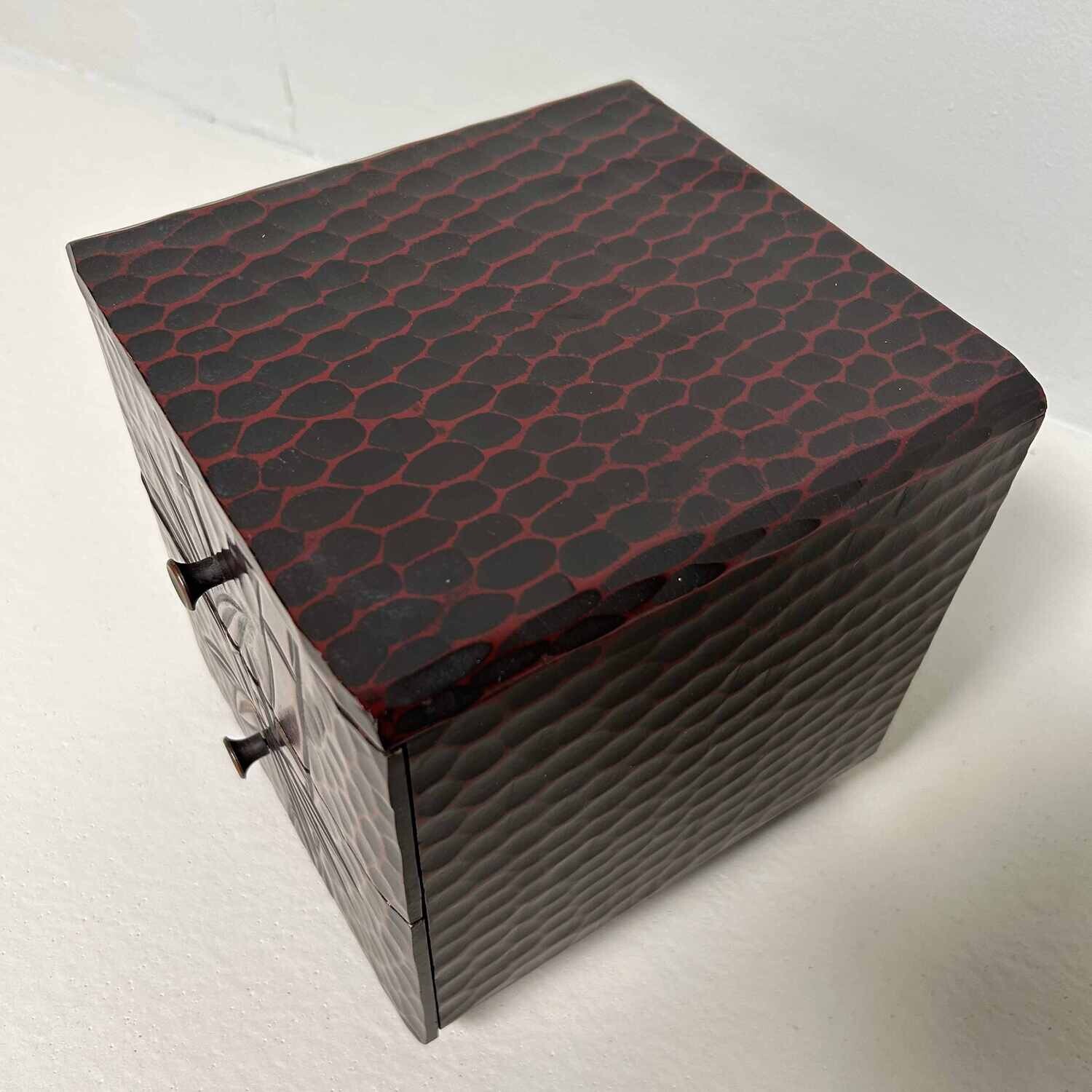 Kamakura Bori Haribako 針 箱  'Bamboo' Tansu Sewing Cabinet, Japan.