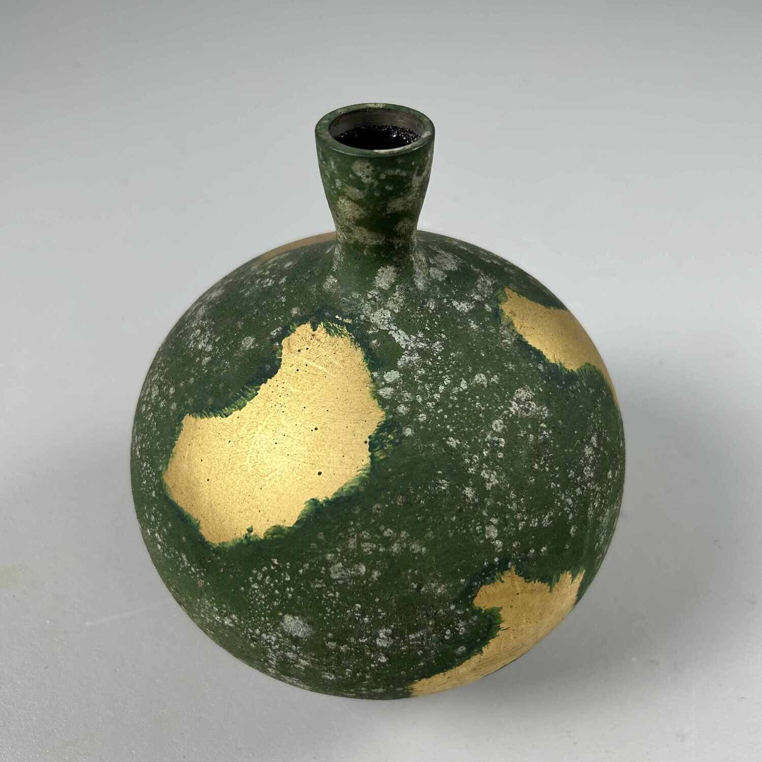 Copper Kiyotomi Ikebana Flower Vase, Japan.