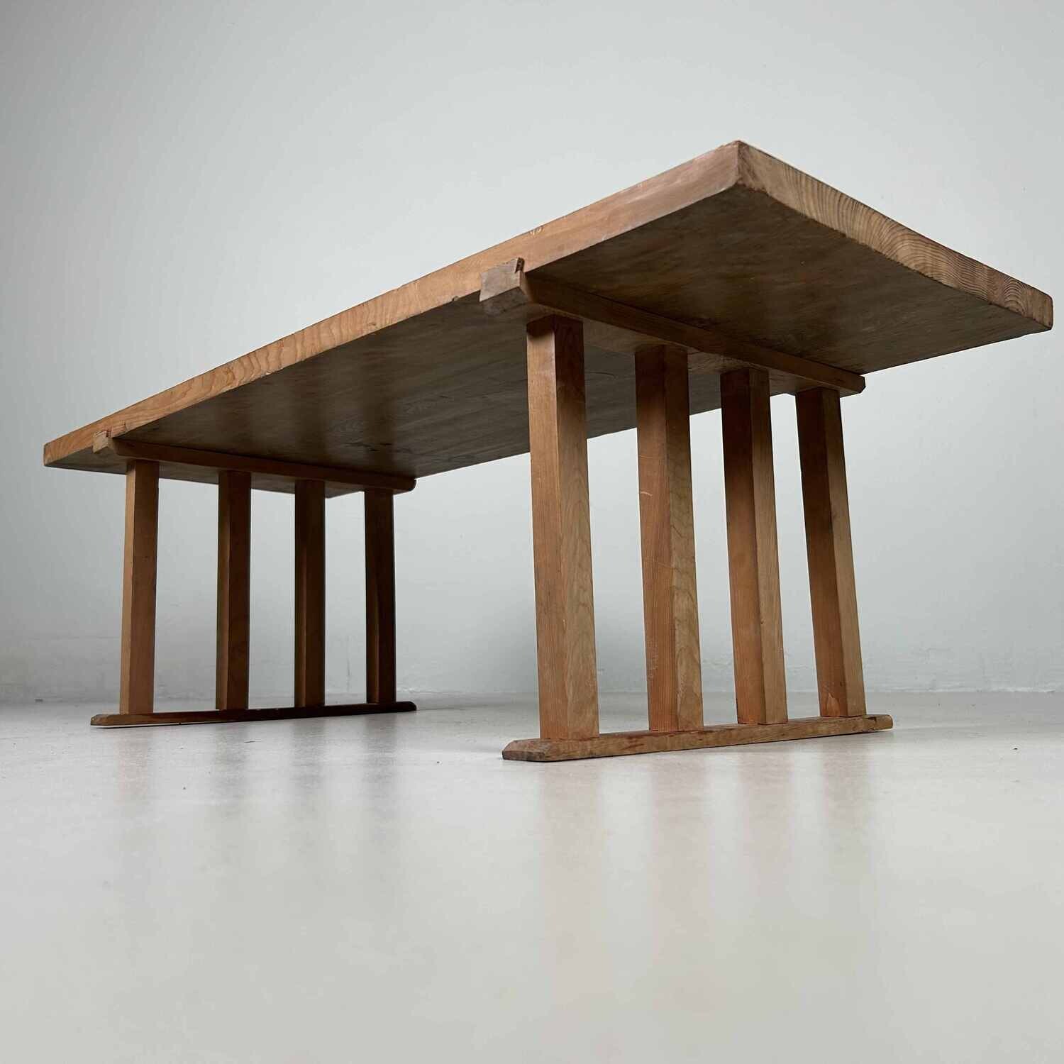 Minimalist Low Wooden Table, Shōwa Period, Japan.