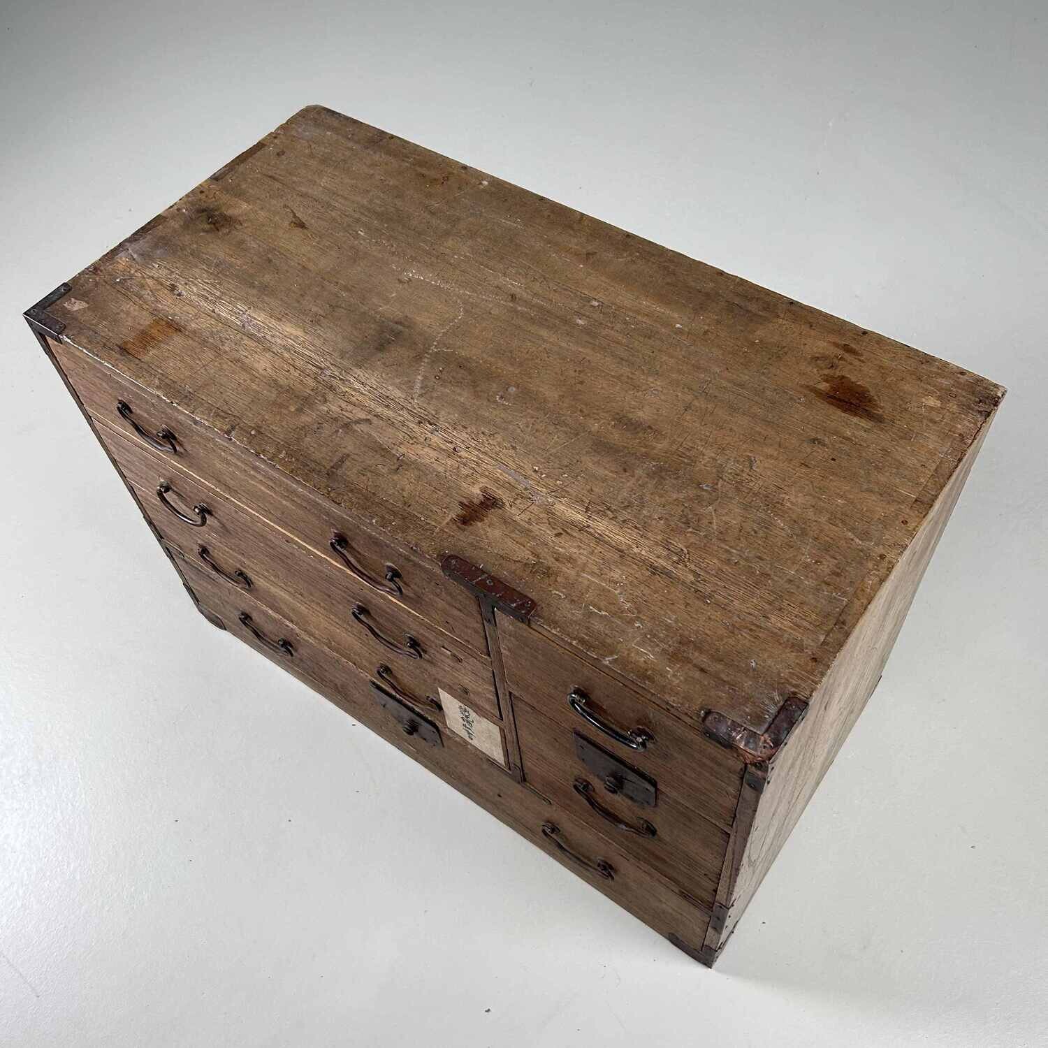 Kleine Japanse Tansu Ladekast, Meiji-periode.