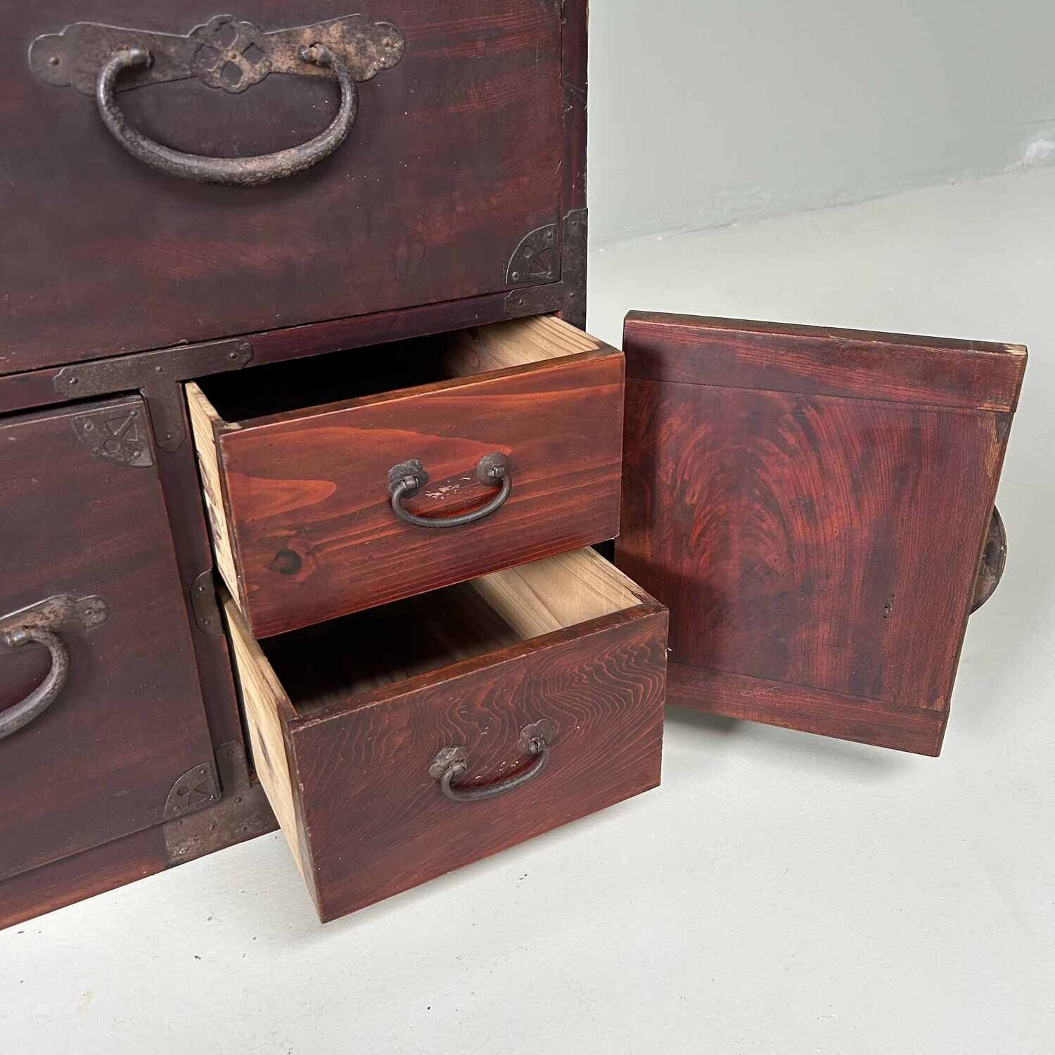 Japanse Traditionele Tansu Ladekast, Meiji-periode.