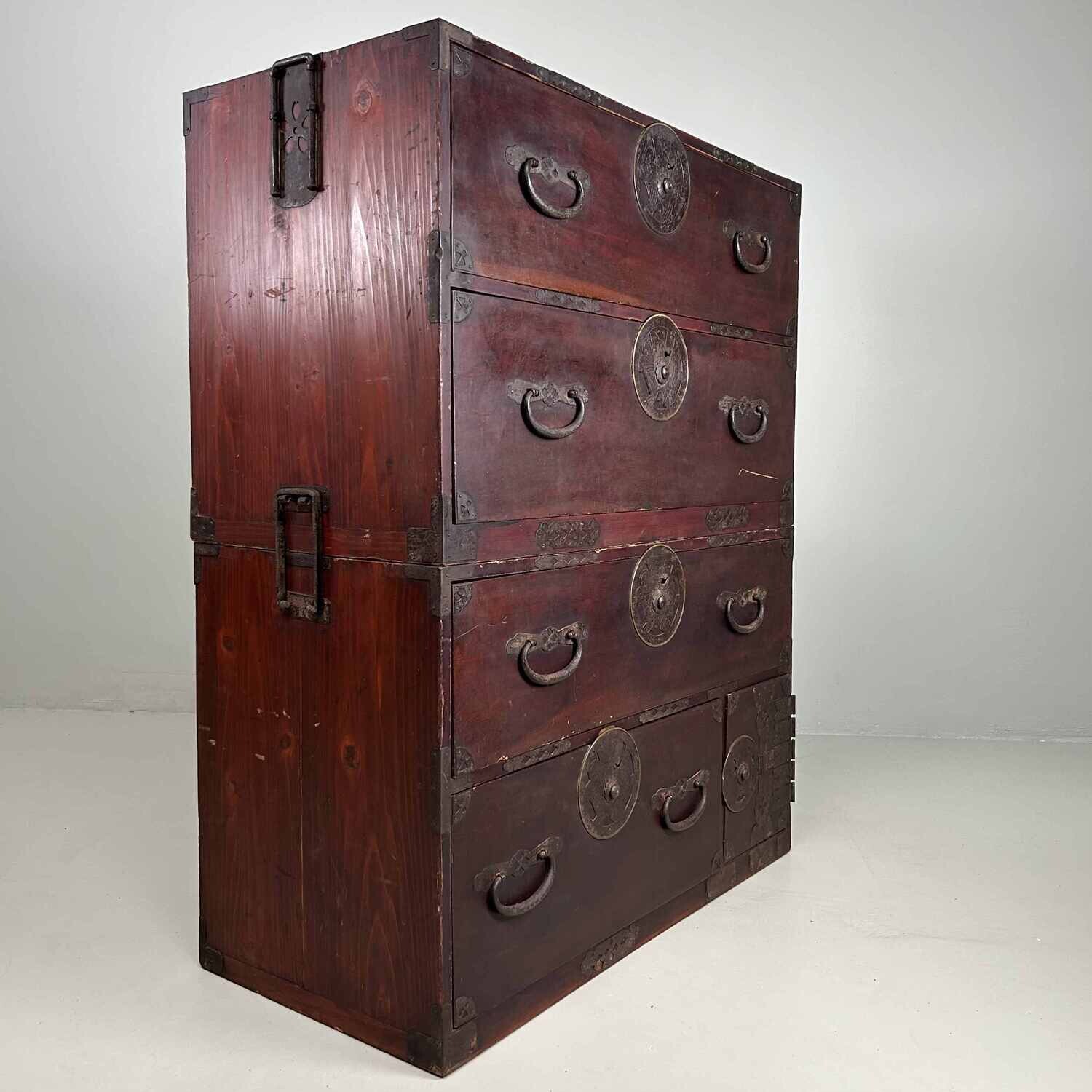 Japanse Traditionele Tansu Ladekast, Meiji-periode.