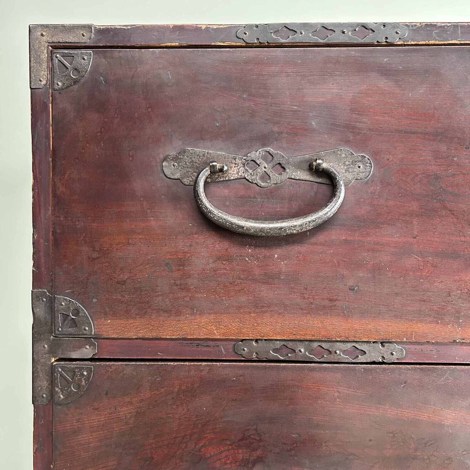 Japanse Traditionele Tansu Ladekast, Meiji-periode.