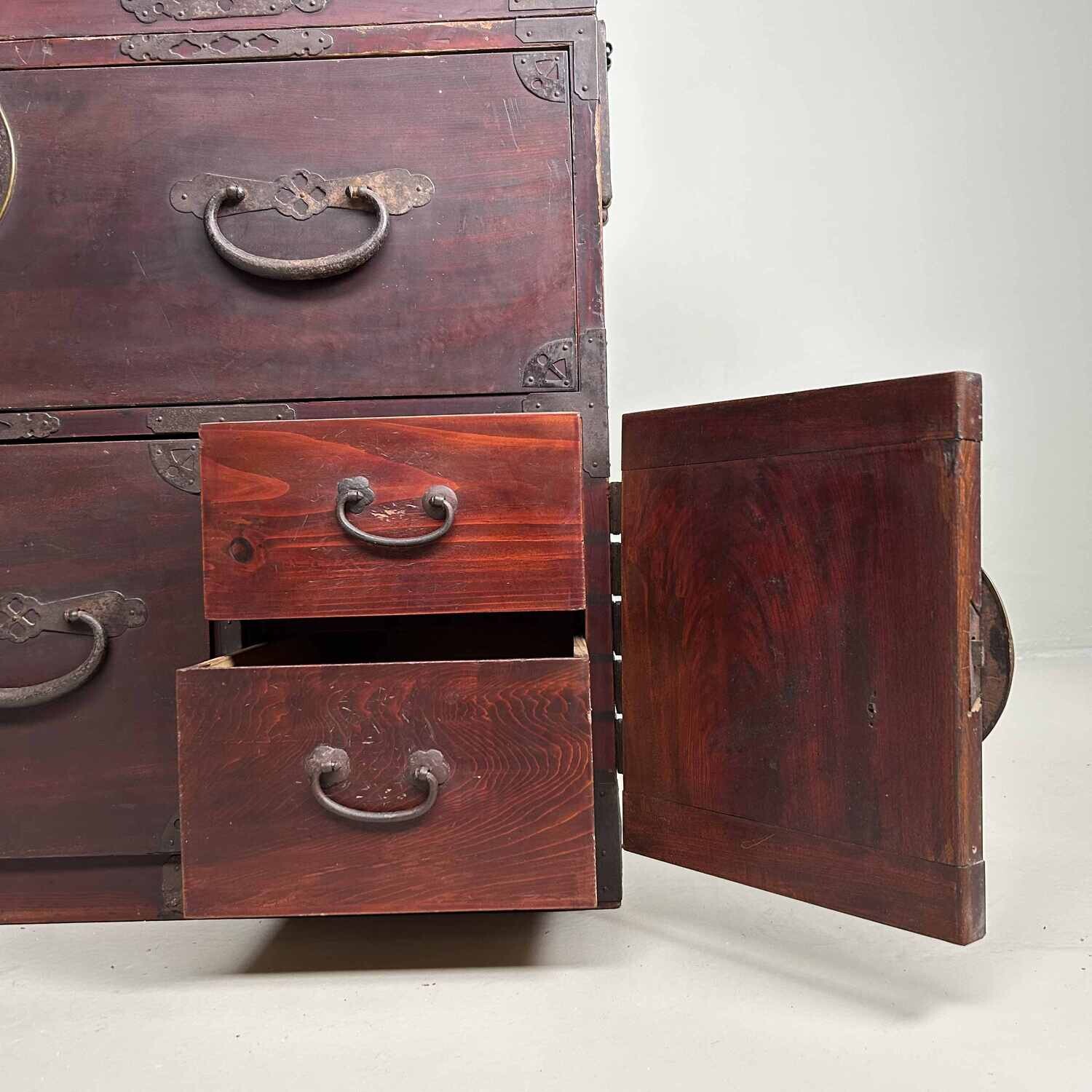 Japanse Traditionele Tansu Ladekast, Meiji-periode.