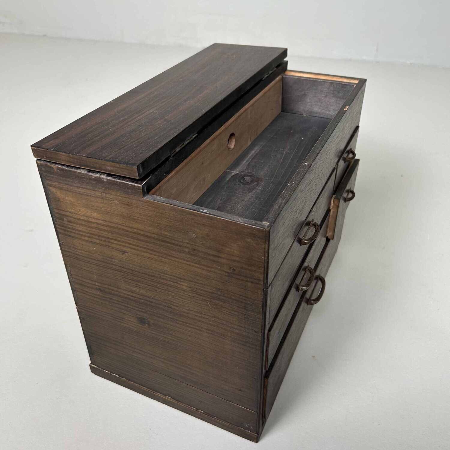 Authentic Japanese Haribako 針箱 Sewing Box, Shōwa Period.