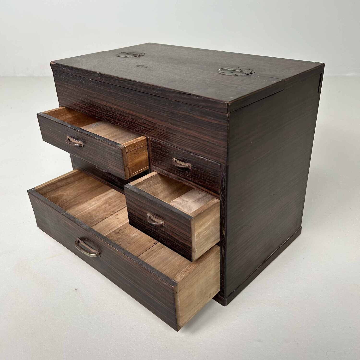 Authentic Japanese Haribako 針箱 Sewing Box, Shōwa Period.