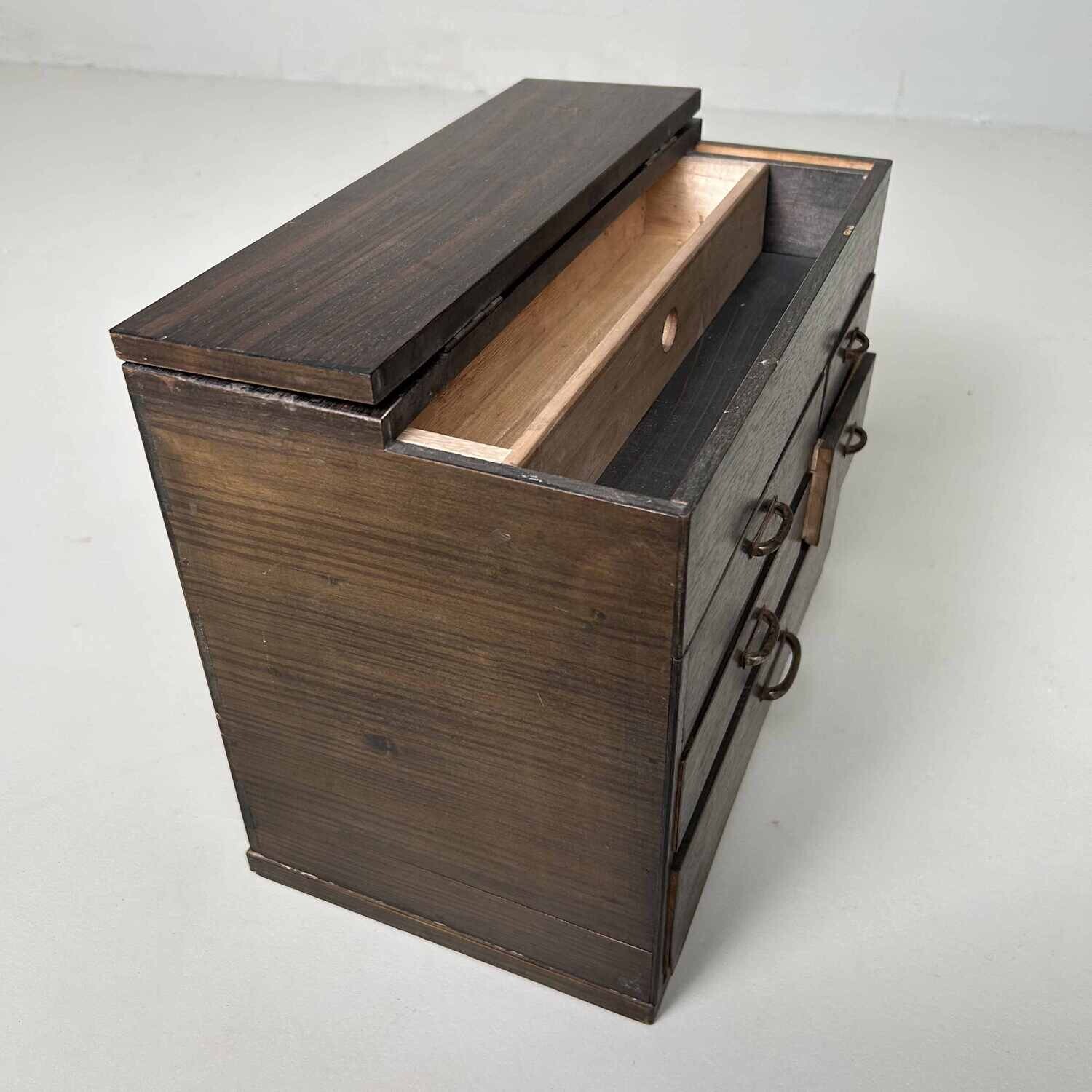 Authentic Japanese Haribako 針箱 Sewing Box, Shōwa Period.