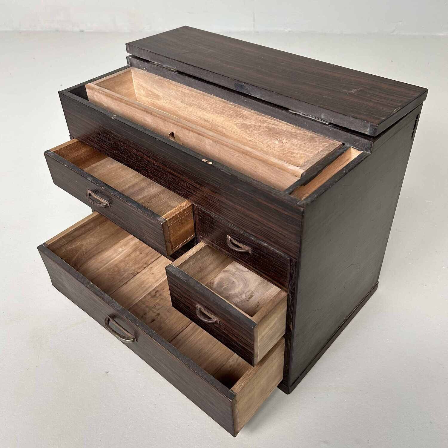 Authentic Japanese Haribako 針箱 Sewing Box, Shōwa Period.