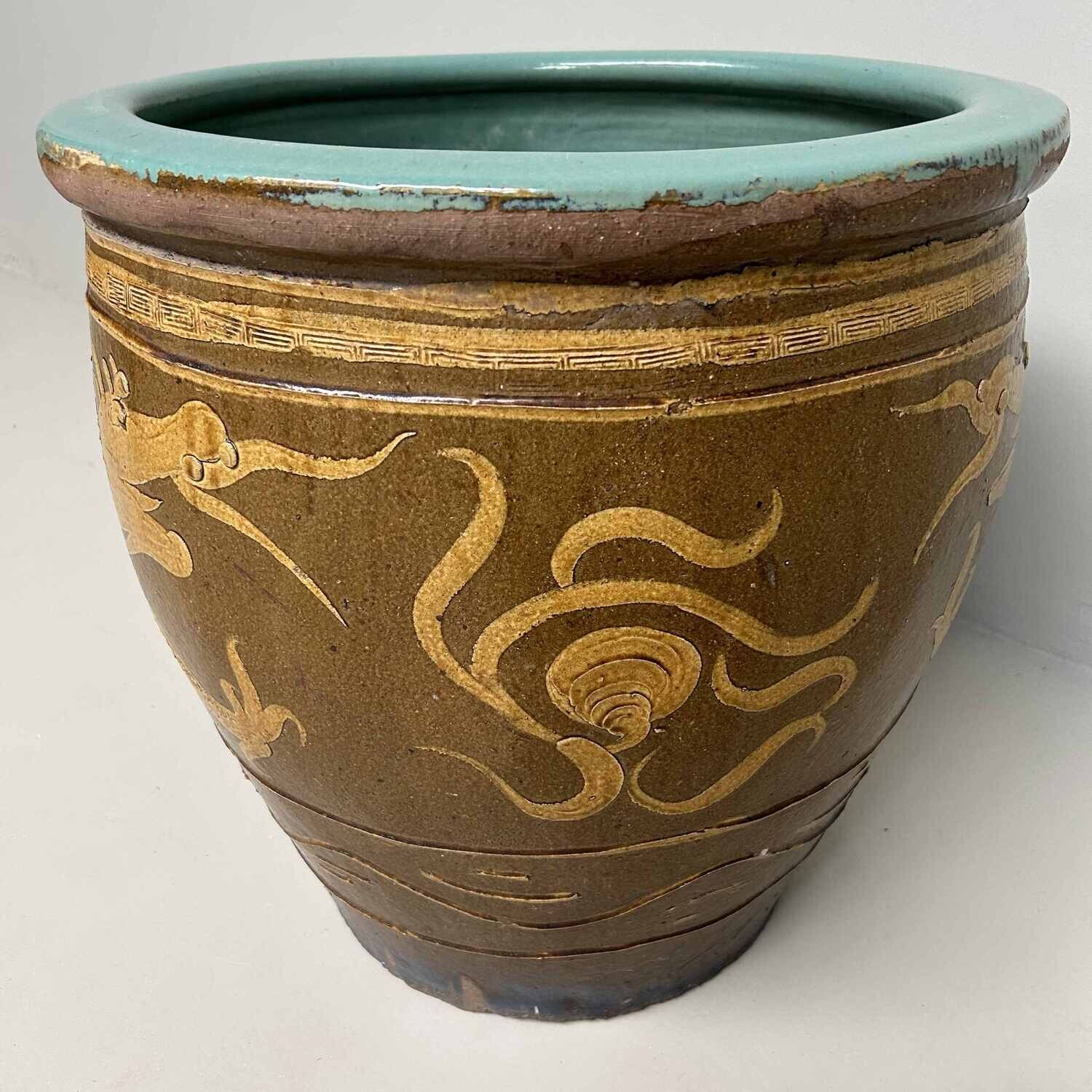 Ryū Mizubachi, Traditionele Waterpot, 'Dragon', Taishō, Japan.