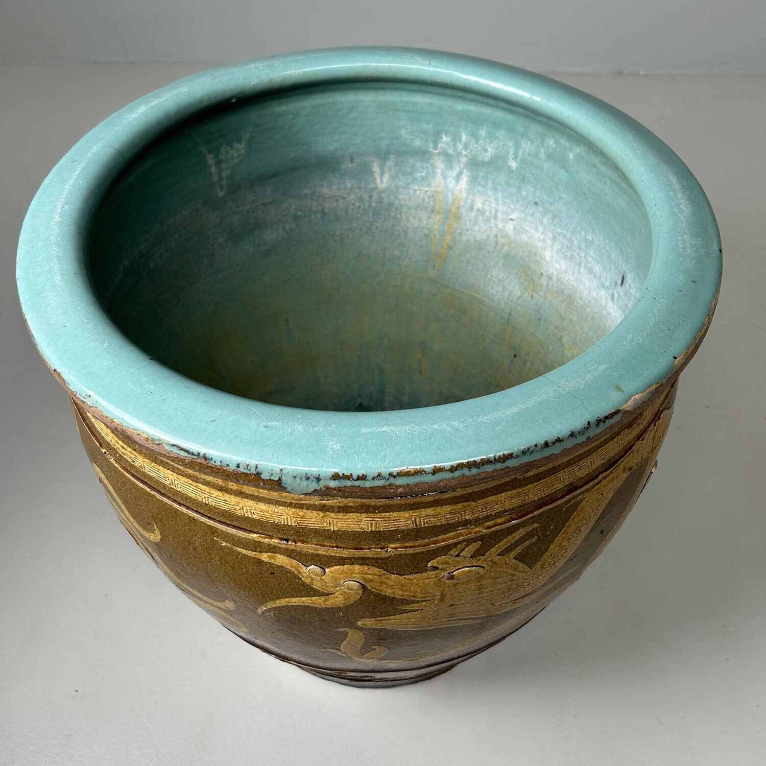 Ryū Mizubachi, Traditionele Waterpot, 'Dragon', Taishō, Japan.