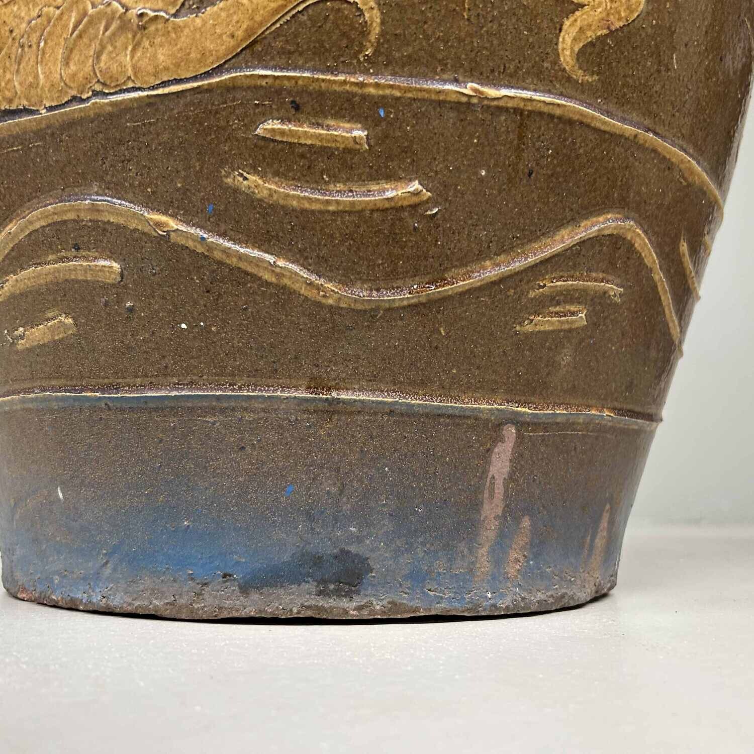 Ryū Mizubachi, Traditionele Waterpot, 'Dragon', Taishō, Japan.