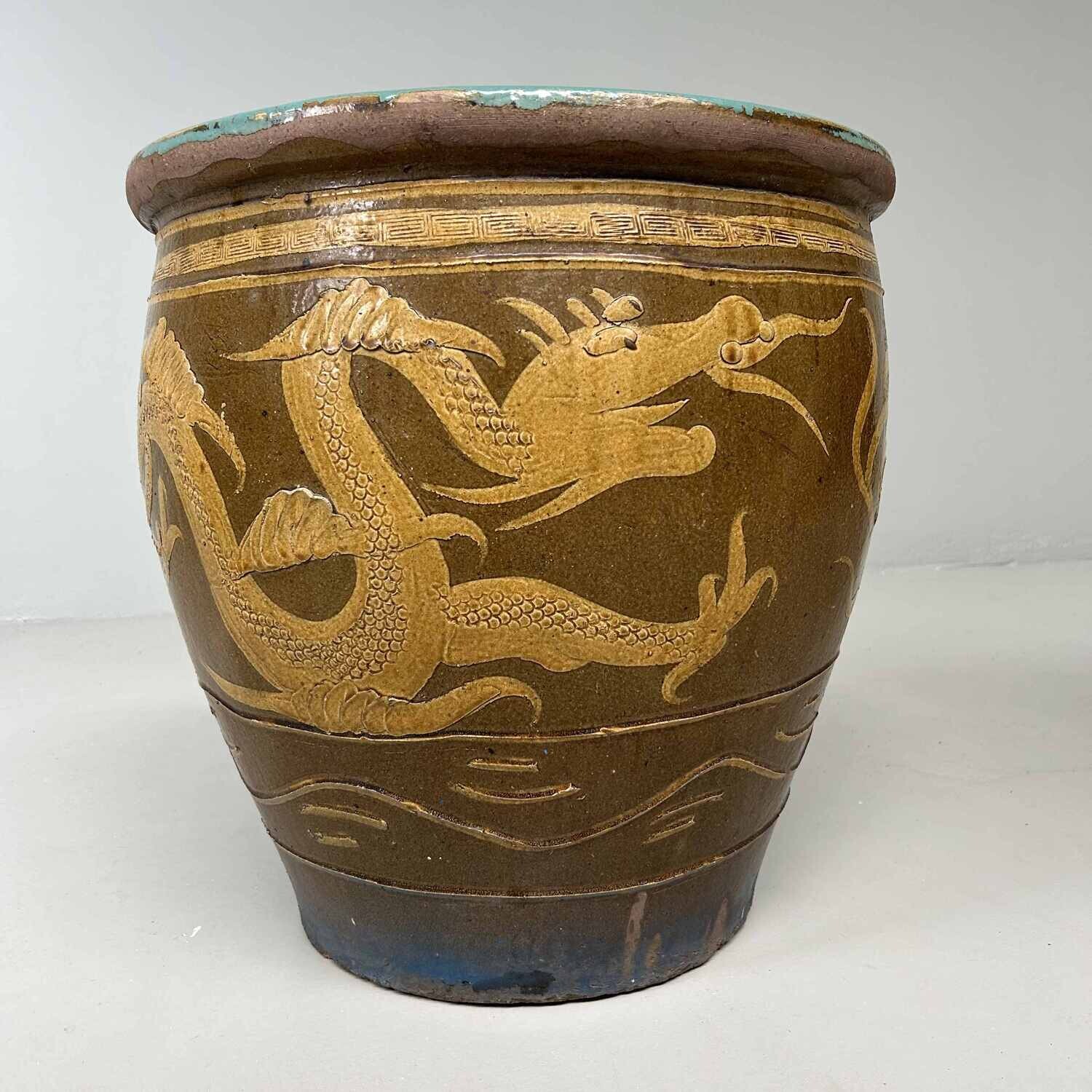 Ryū Mizubachi, Traditionele Waterpot, 'Dragon', Taishō, Japan.