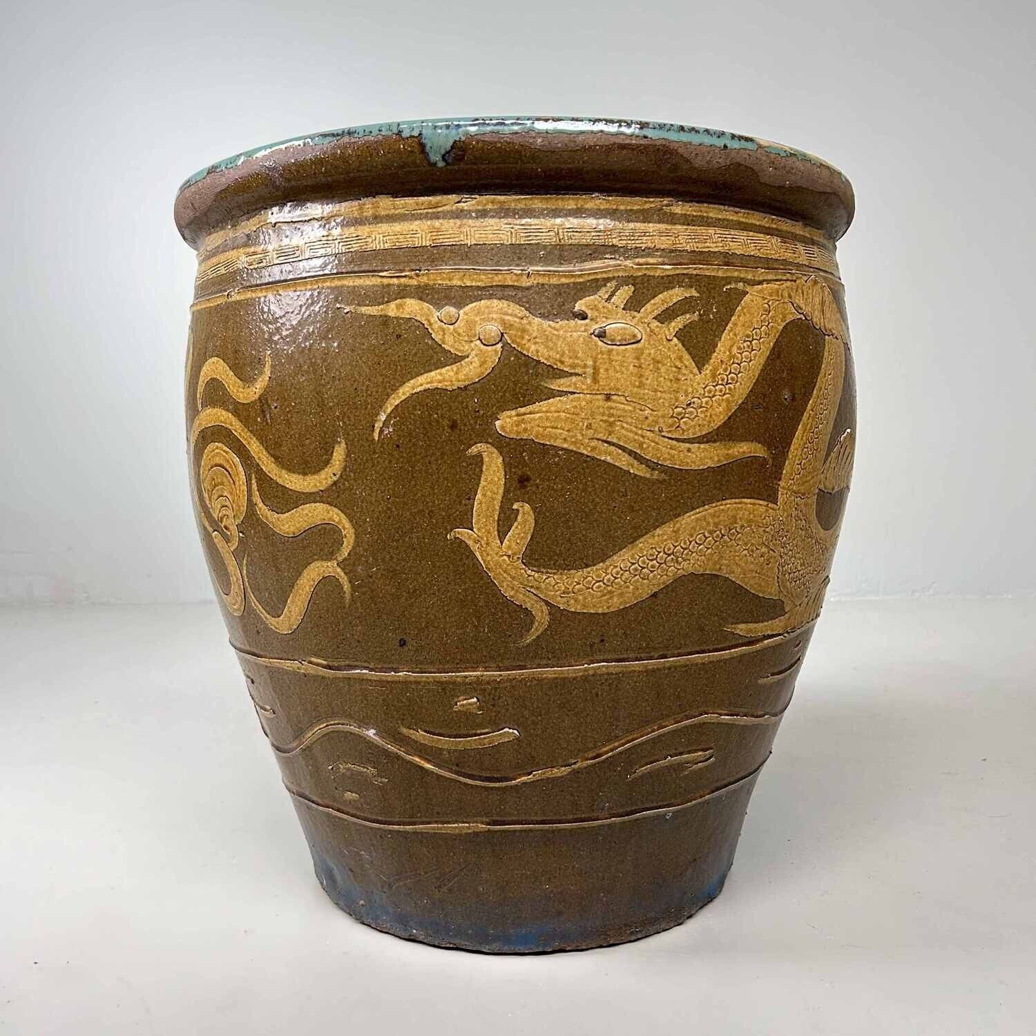 Ryū Mizubachi, Traditionele Waterpot, 'Dragon', Taishō, Japan.