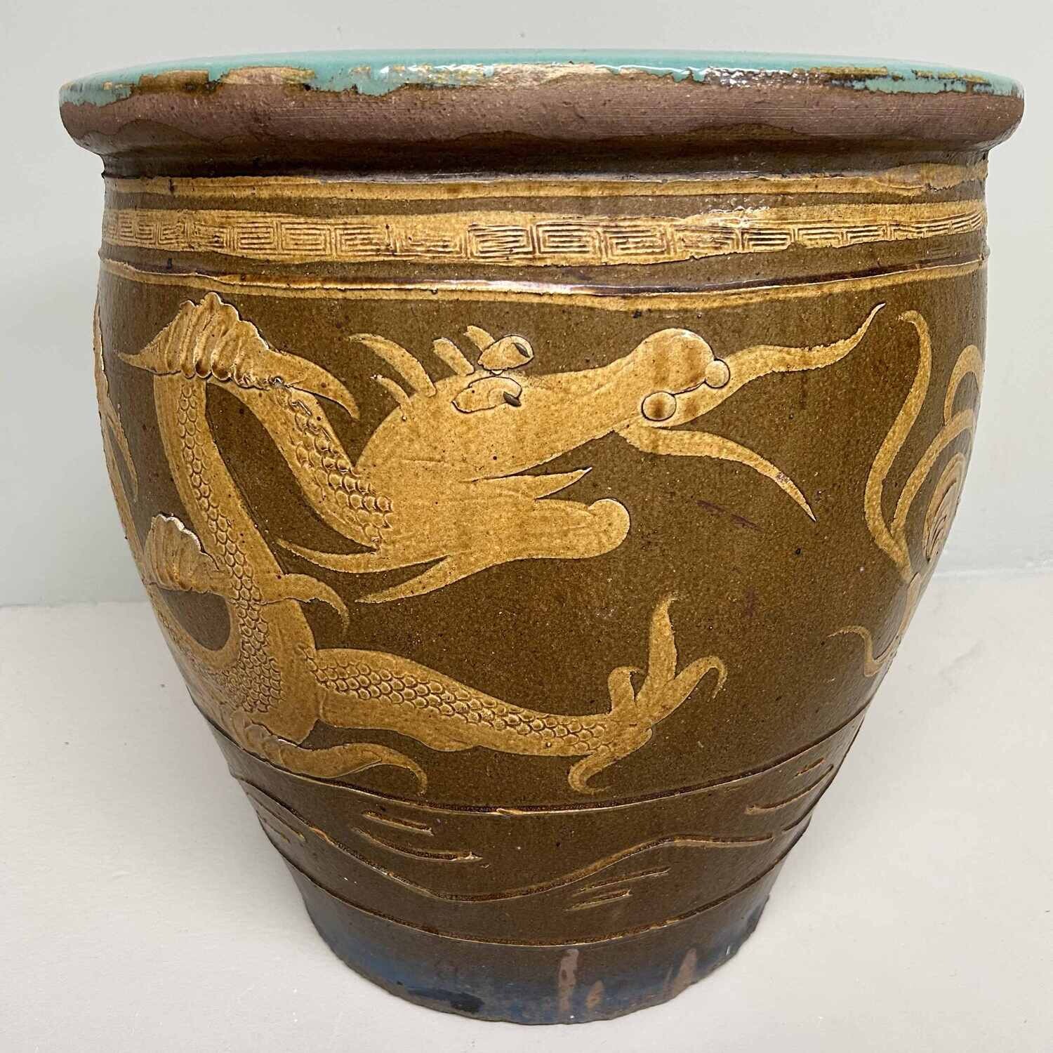 Ryū Mizubachi, Traditionele Waterpot, 'Dragon', Taishō, Japan.