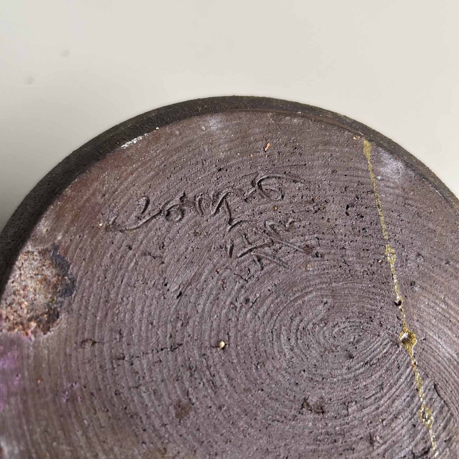 Minimalistische Ikebana Vaas, Chotaro Ware, Satsuma, Japan.