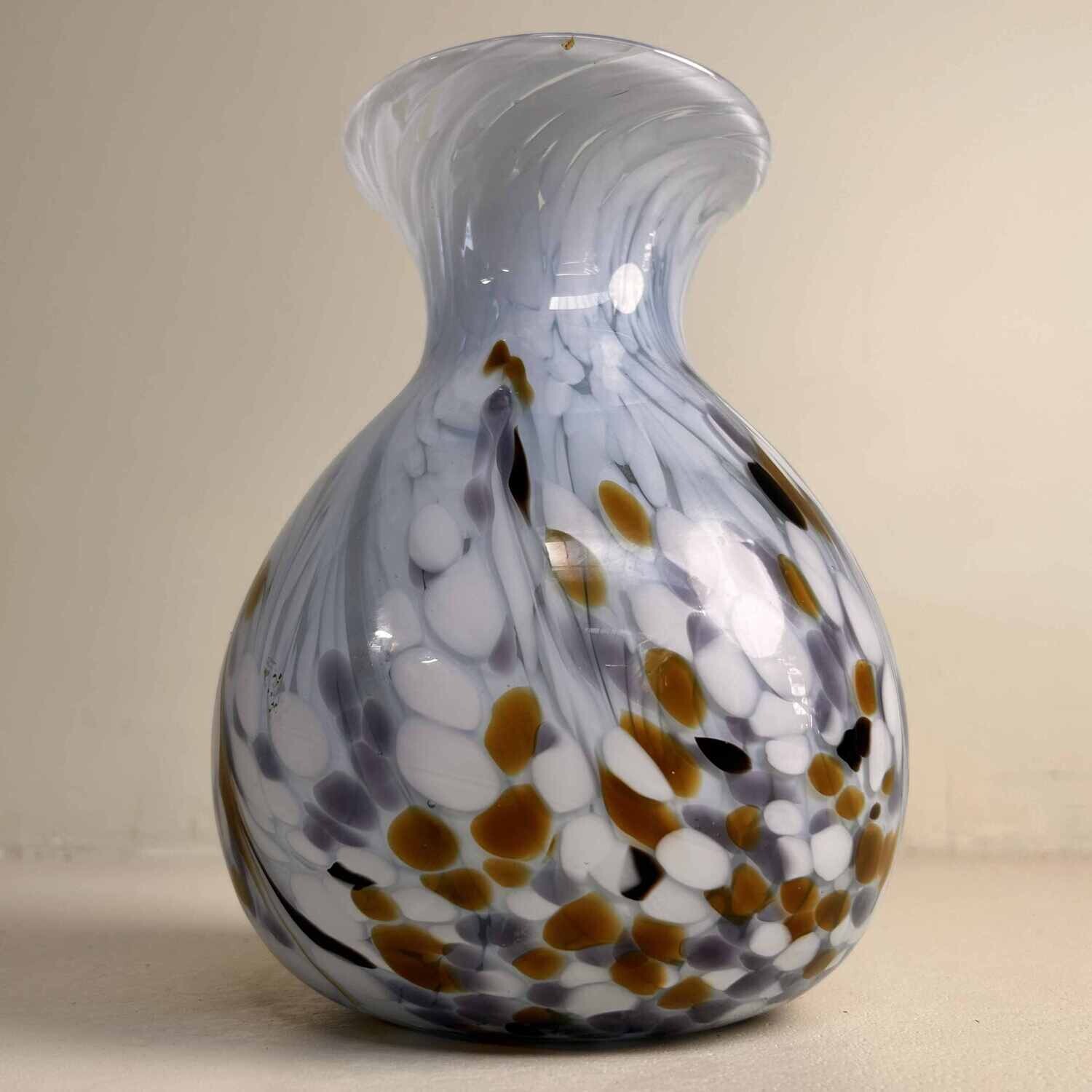 Mid Century Kurata Glass Ikebana Vase, Japan.