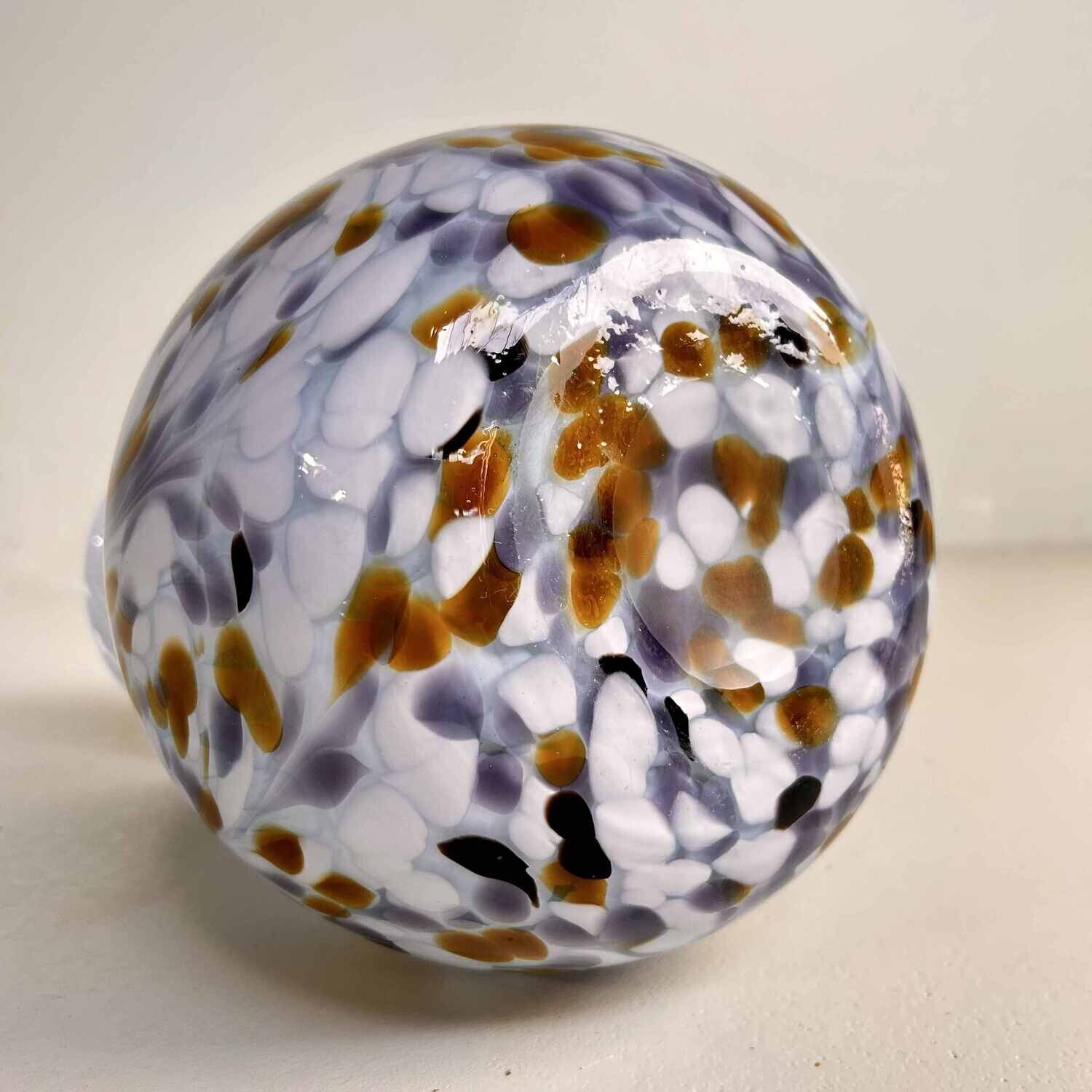 Mid Century Kurata Glass Ikebana Vase, Japan.