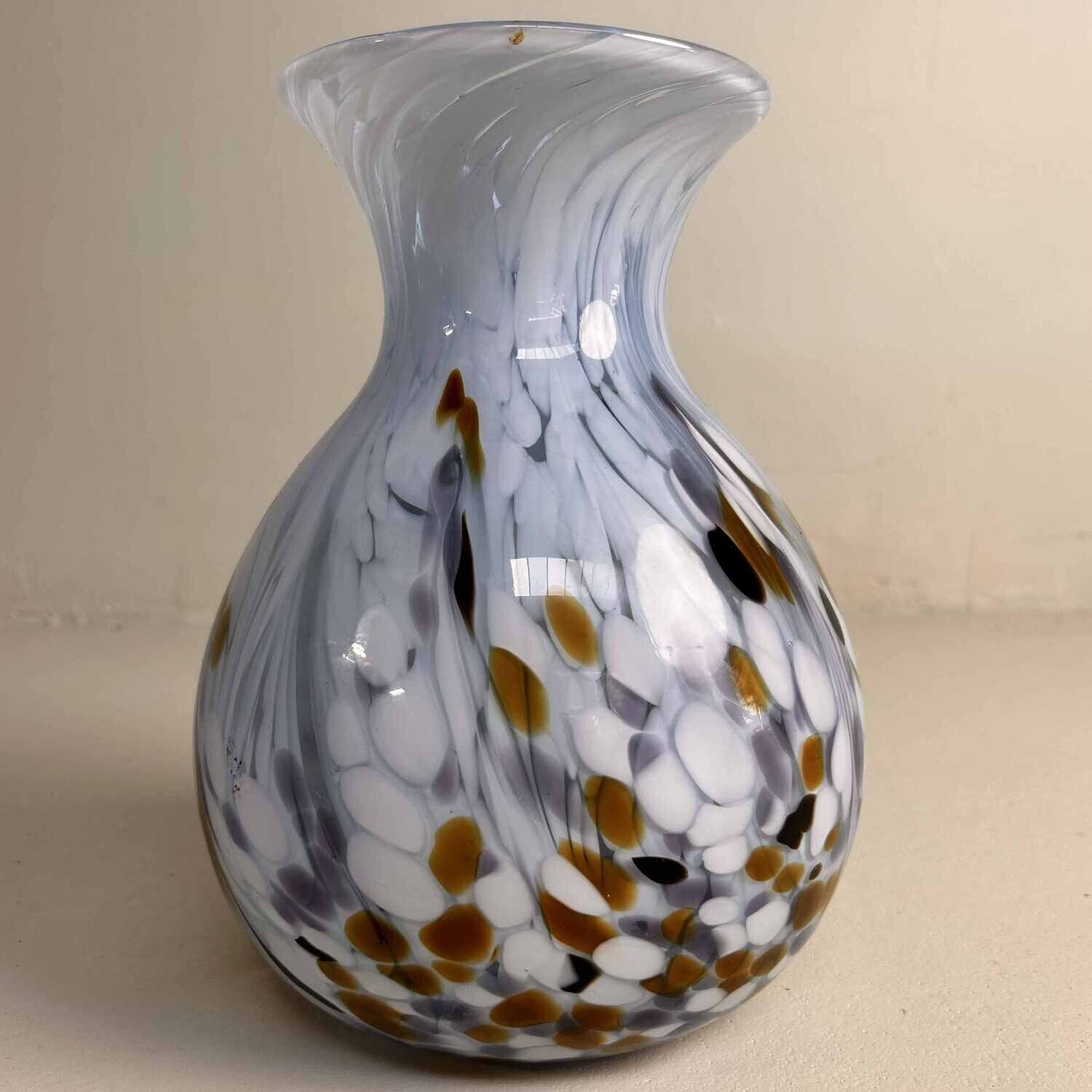 Mid Century Kurata Glass Ikebana Vase, Japan.