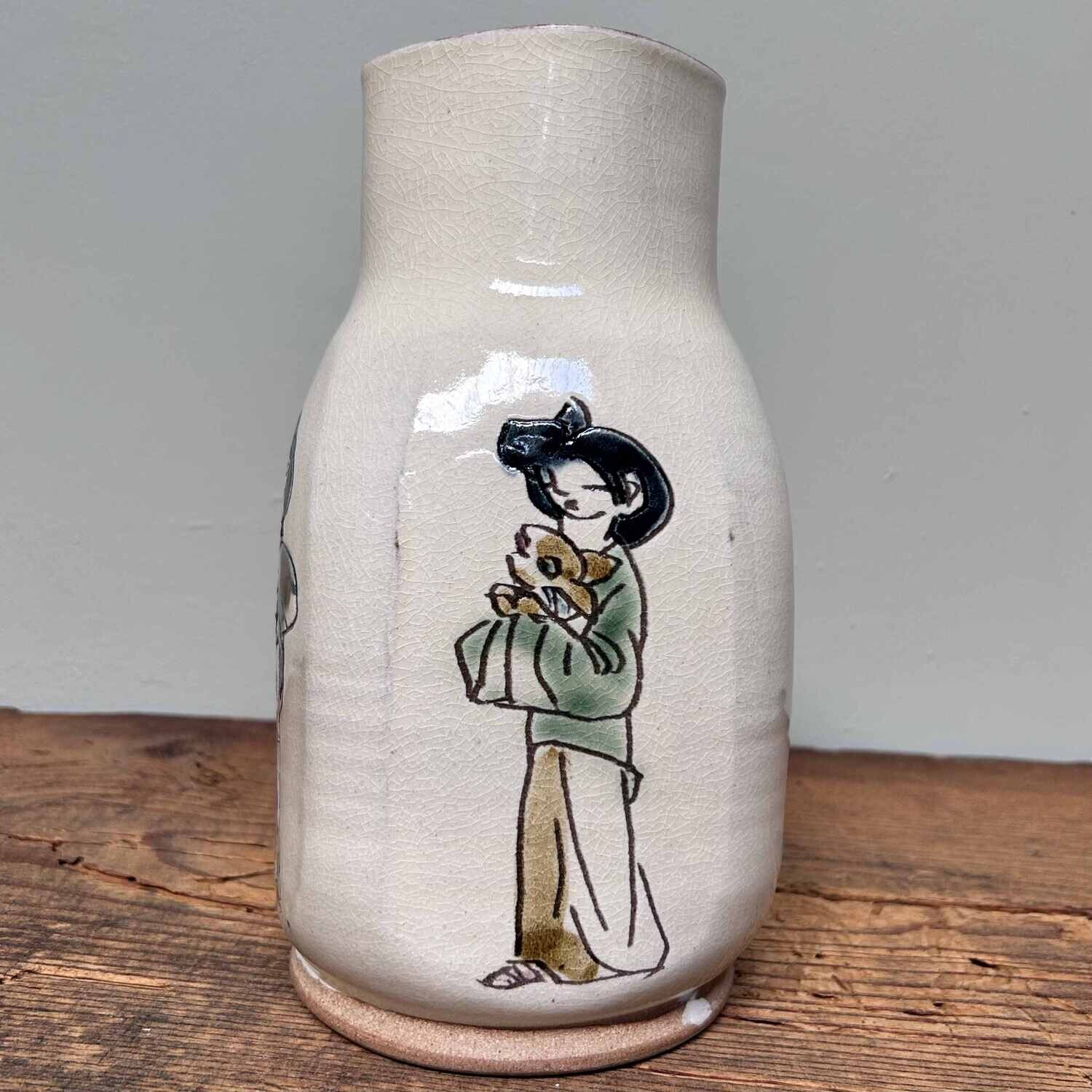 Ikebana Flower Vase by Sakujiro Terao, 1960s, Japan.