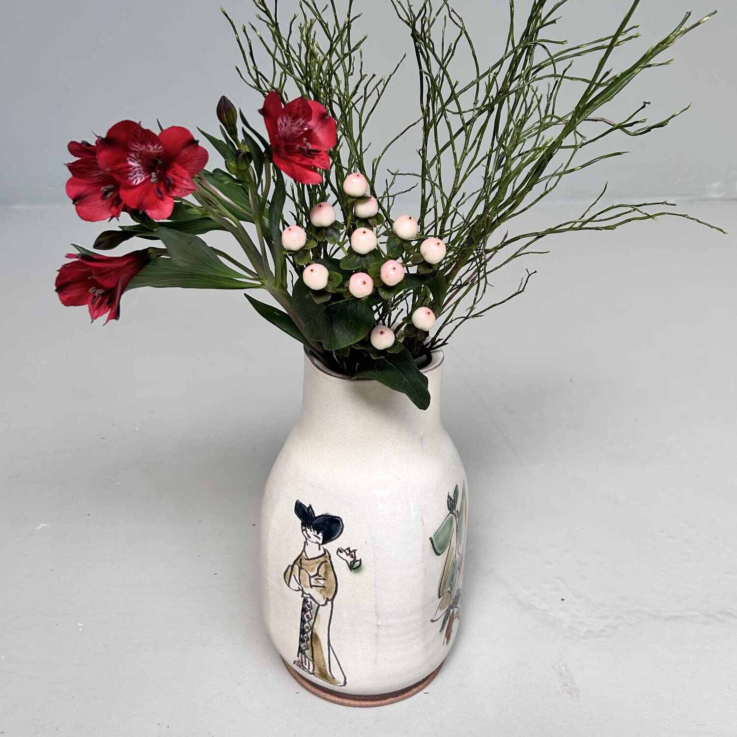 Ikebana Flower Vase by Sakujiro Terao, 1960s, Japan.