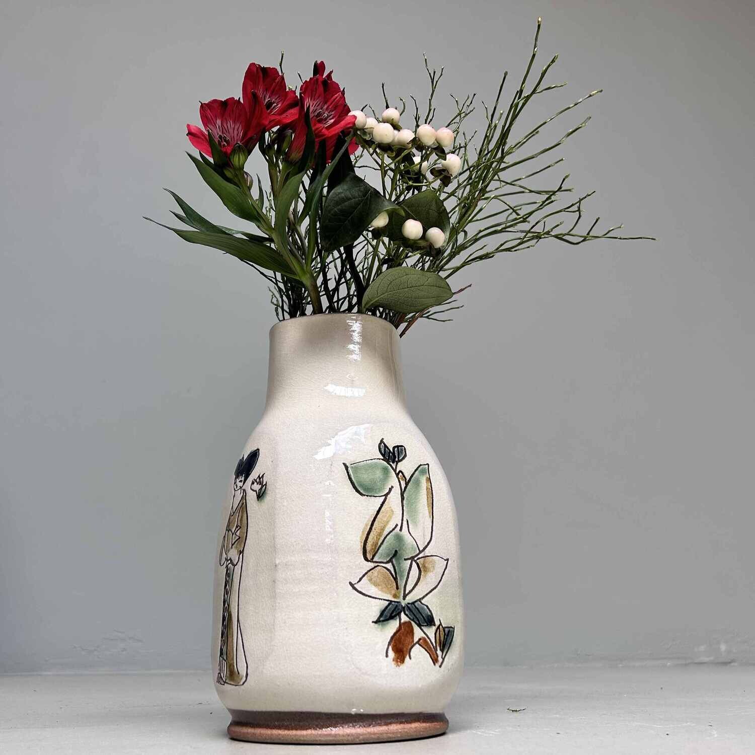 Ikebana Flower Vase by Sakujiro Terao, 1960s, Japan.