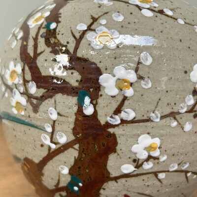 Ikebana Bloemenvaas Kotobuki ware 寿焼, Japan, Shōwa-periode.