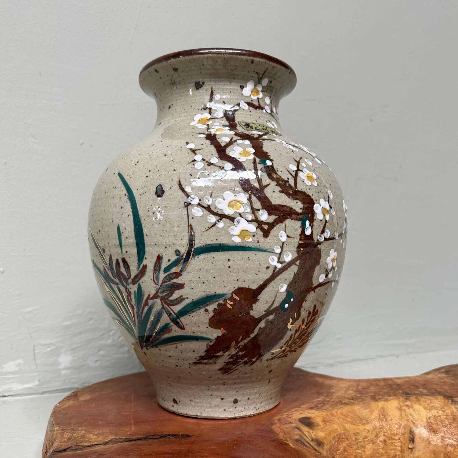 Ikebana Bloemenvaas Kotobuki ware 寿焼, Japan, Shōwa-periode.