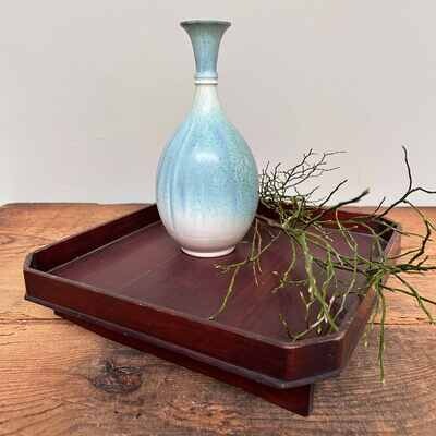 Kiyomizu Ware Ikebana Flower Vase, Kyoto, Japan.