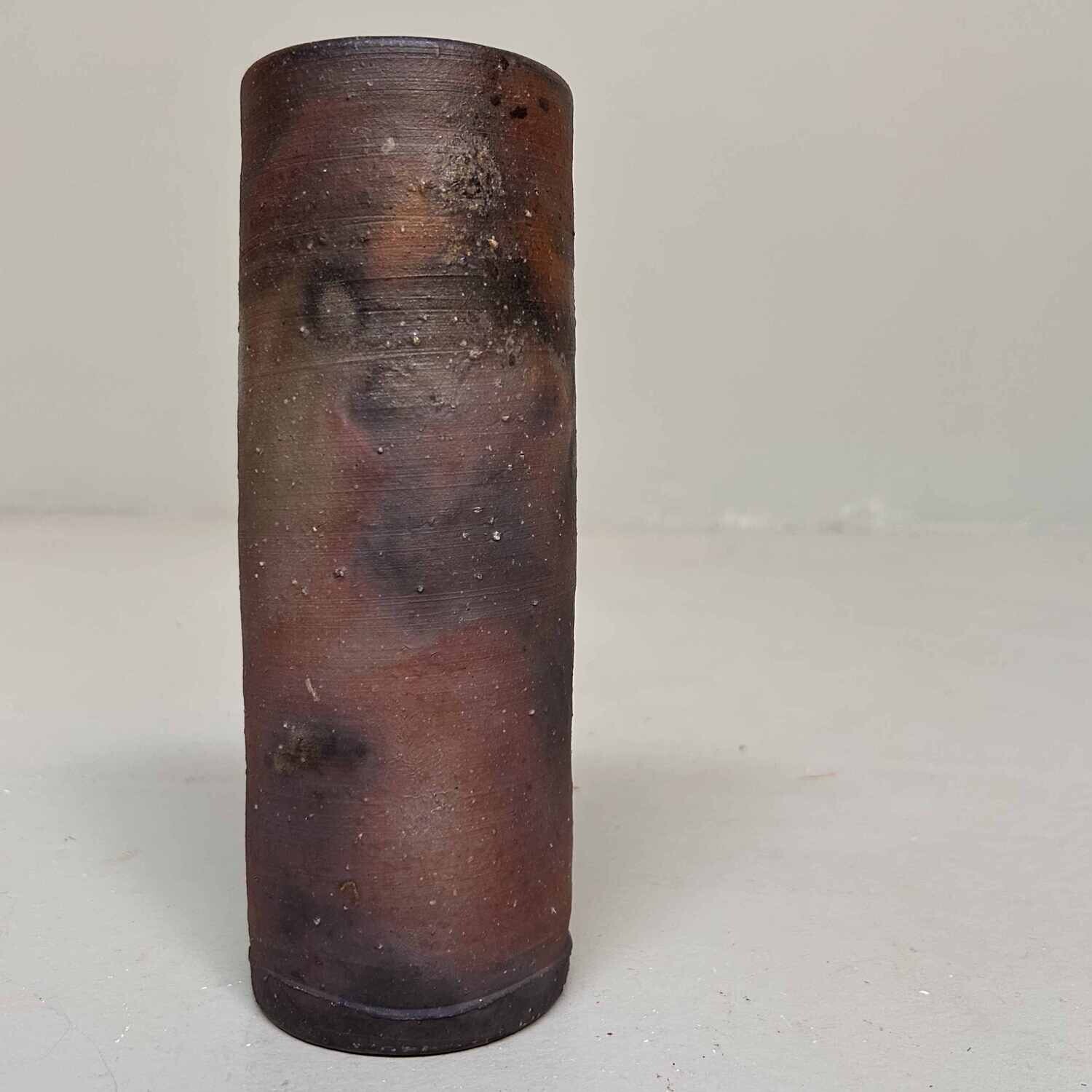 Minimalist Bizen Ikebana Flower Vase, Japan.