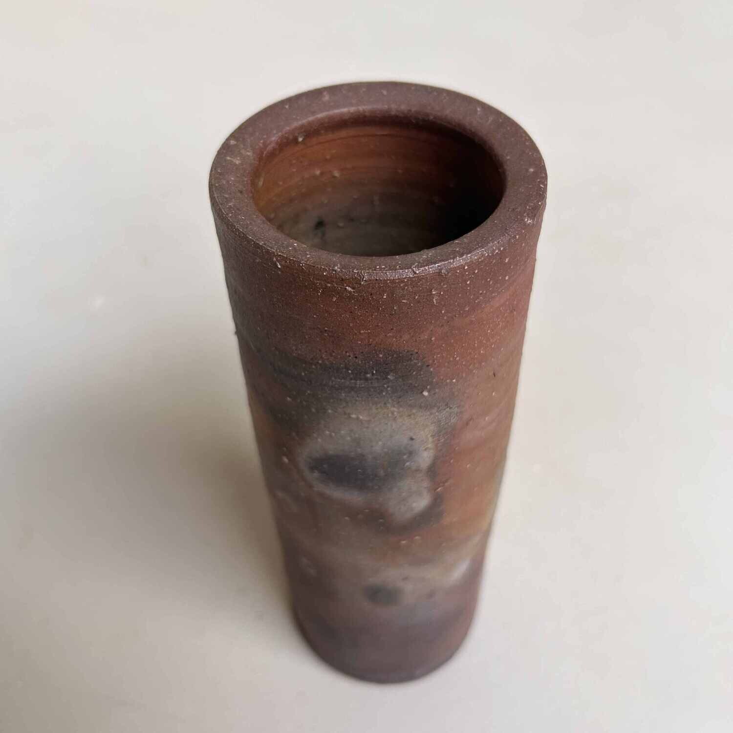 Minimalist Bizen Ikebana Flower Vase, Japan.