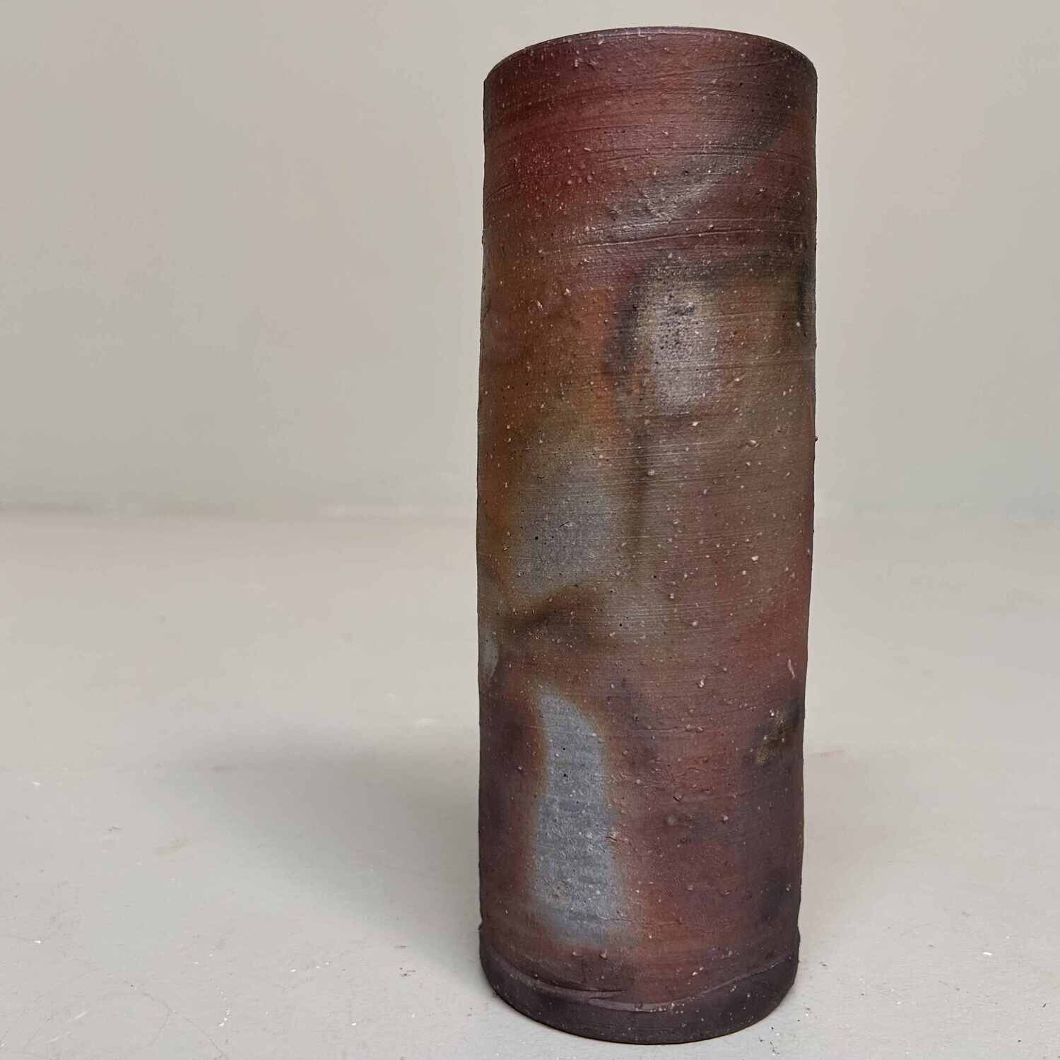 Minimalist Bizen Ikebana Flower Vase, Japan.