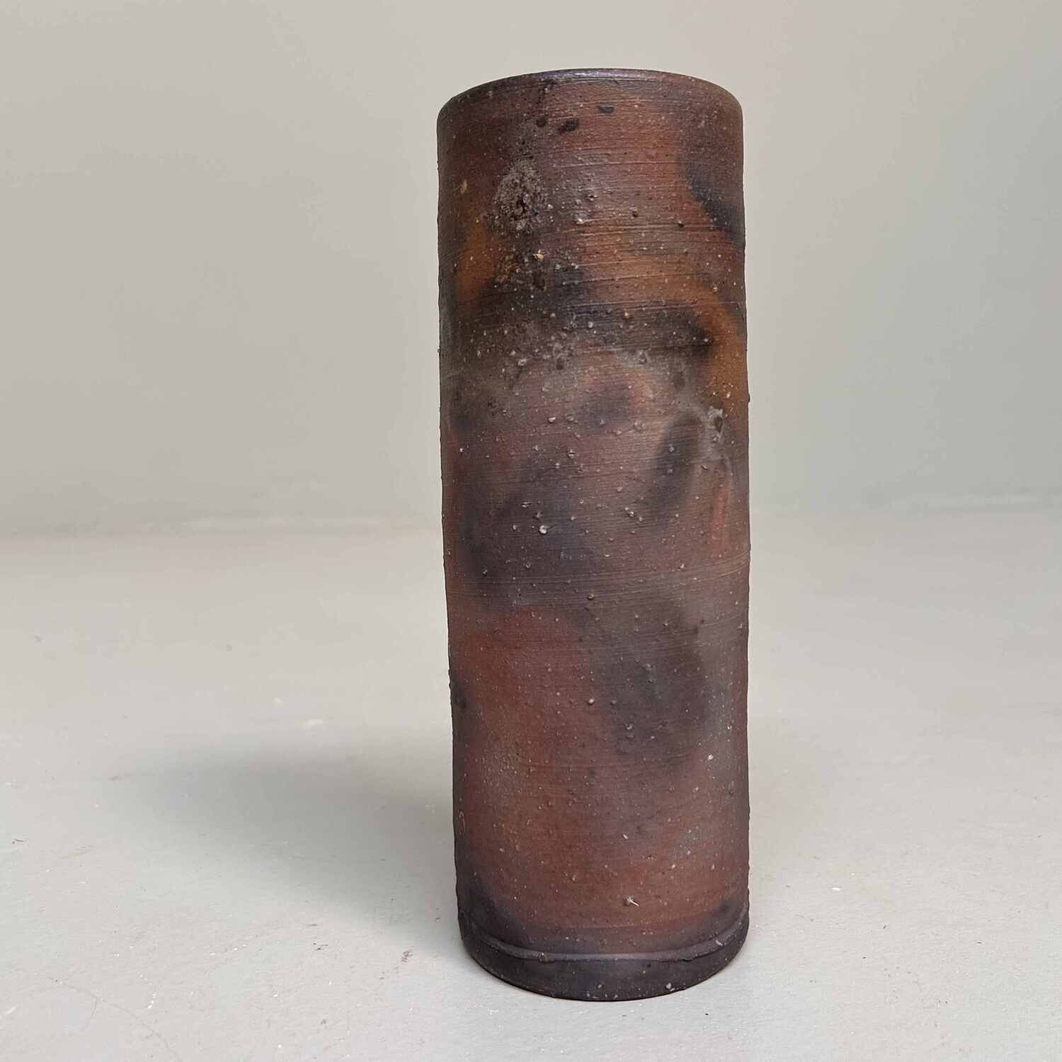 Minimalist Bizen Ikebana Flower Vase, Japan.