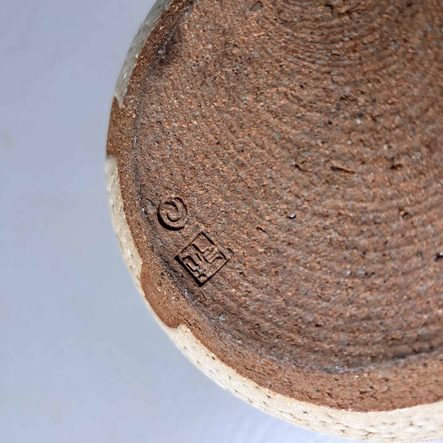 Glazed Earthenware Ikebana Flower Vase, Agano Yaki, Japan.