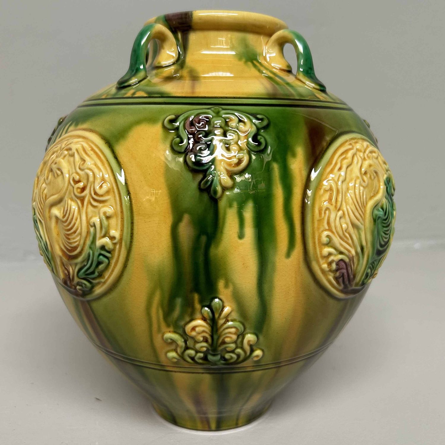 Feniks Ikebana Bloemenvaas, jaren '70, Nagasaki Sansai, Japan.