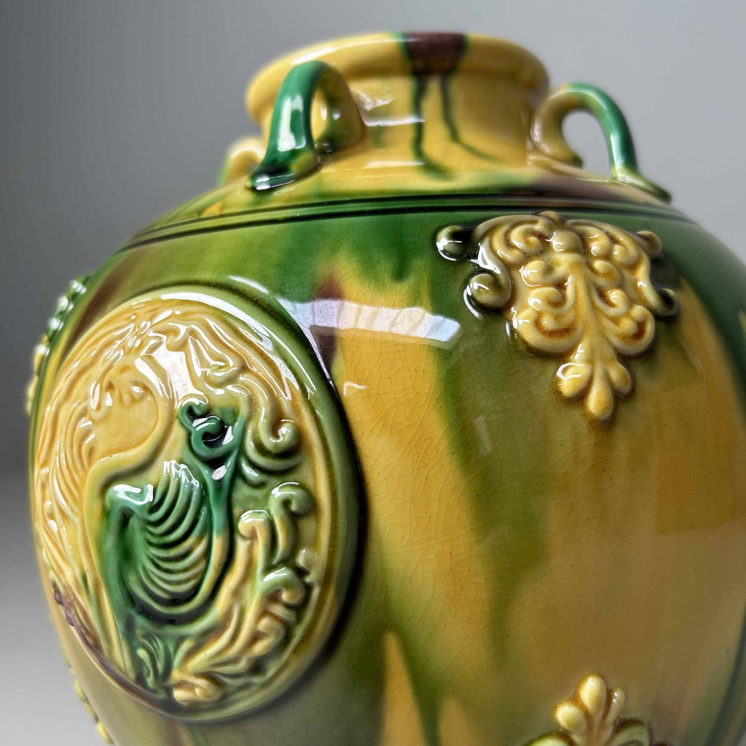 Feniks Ikebana Bloemenvaas, jaren '70, Nagasaki Sansai, Japan.