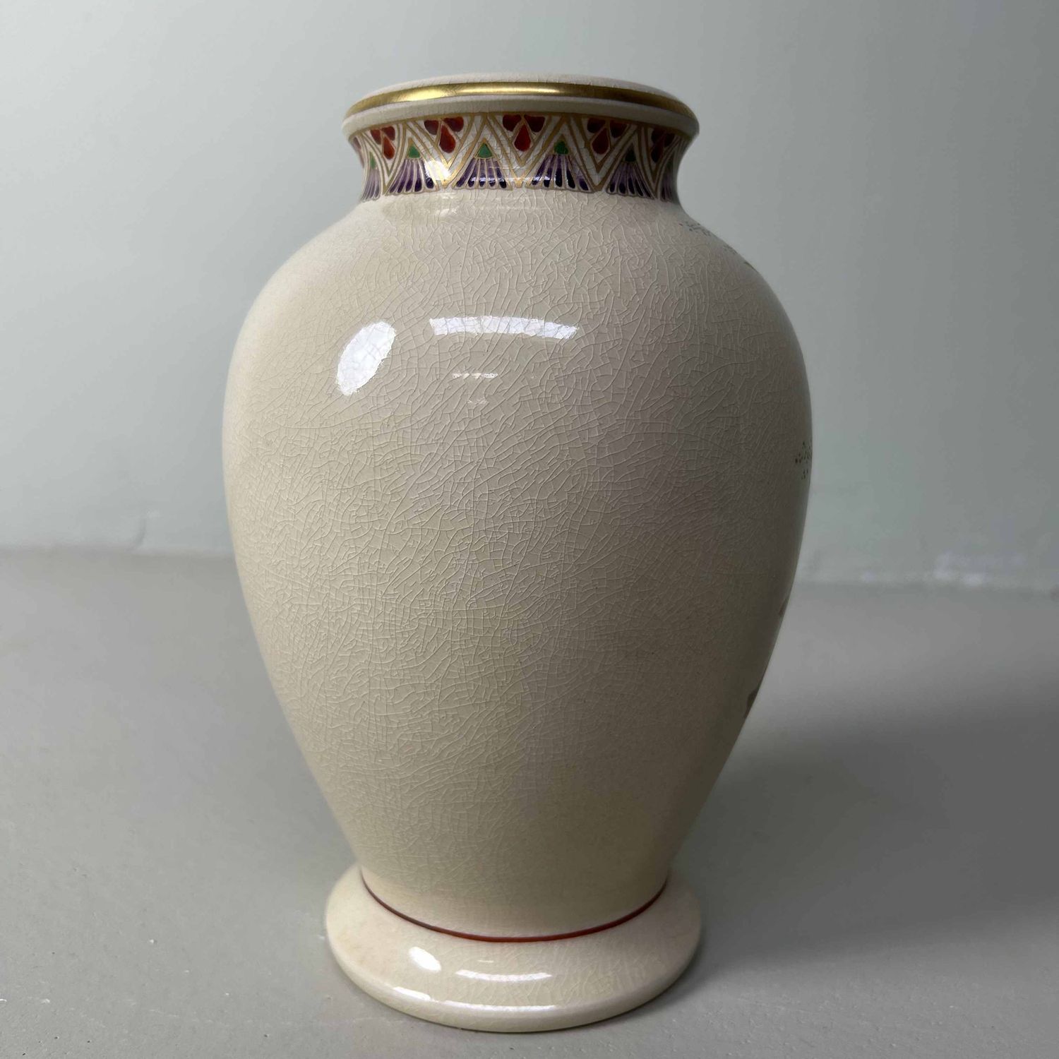 Japanse Satsuma Ikebana Bloemenvaas, Shōwa-periode.