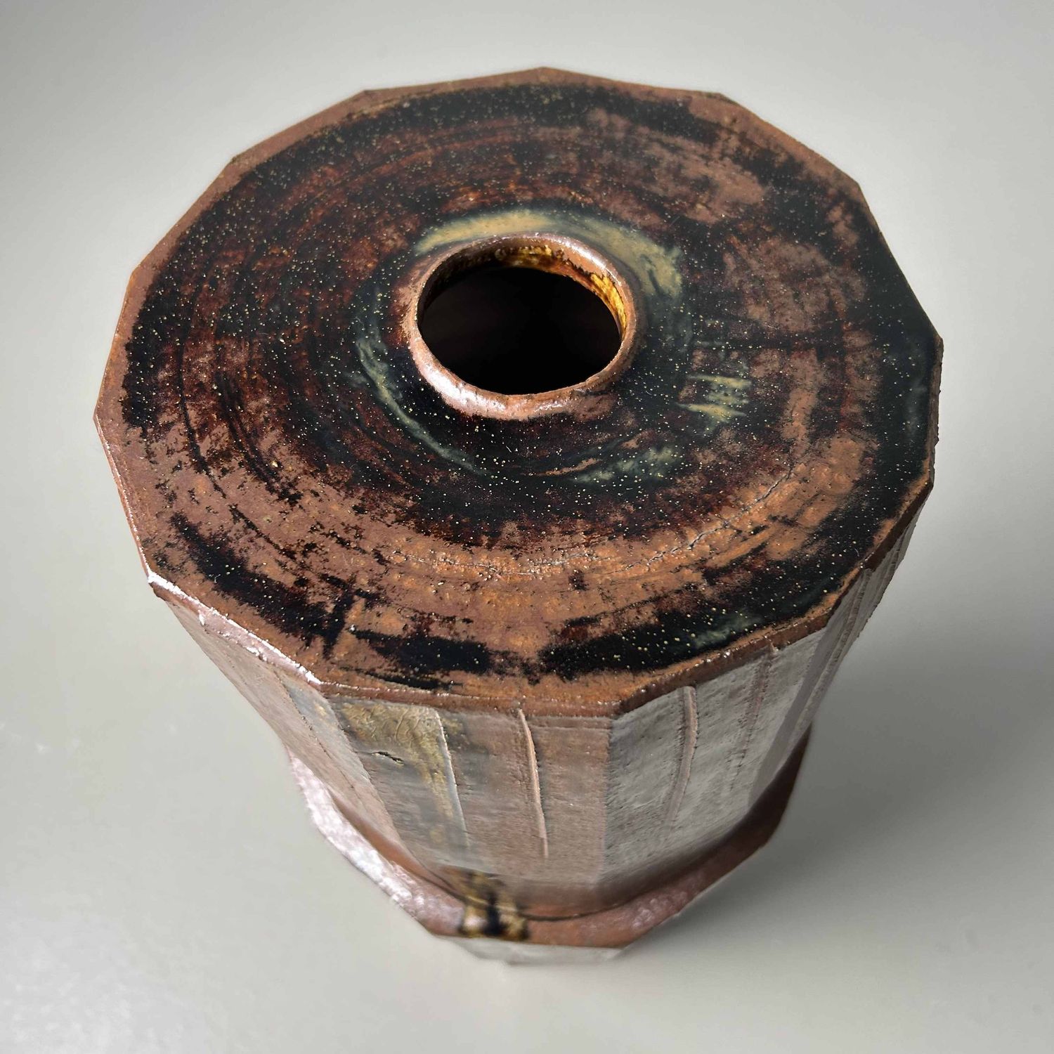 Ikebana Flower Vase, Agano Yaki, Shōwa Period, Japan.